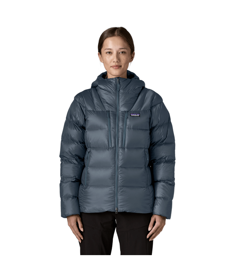 Women's Fitz Roy Down Hoody in Summit Blue | Photo 2 | Patagonia