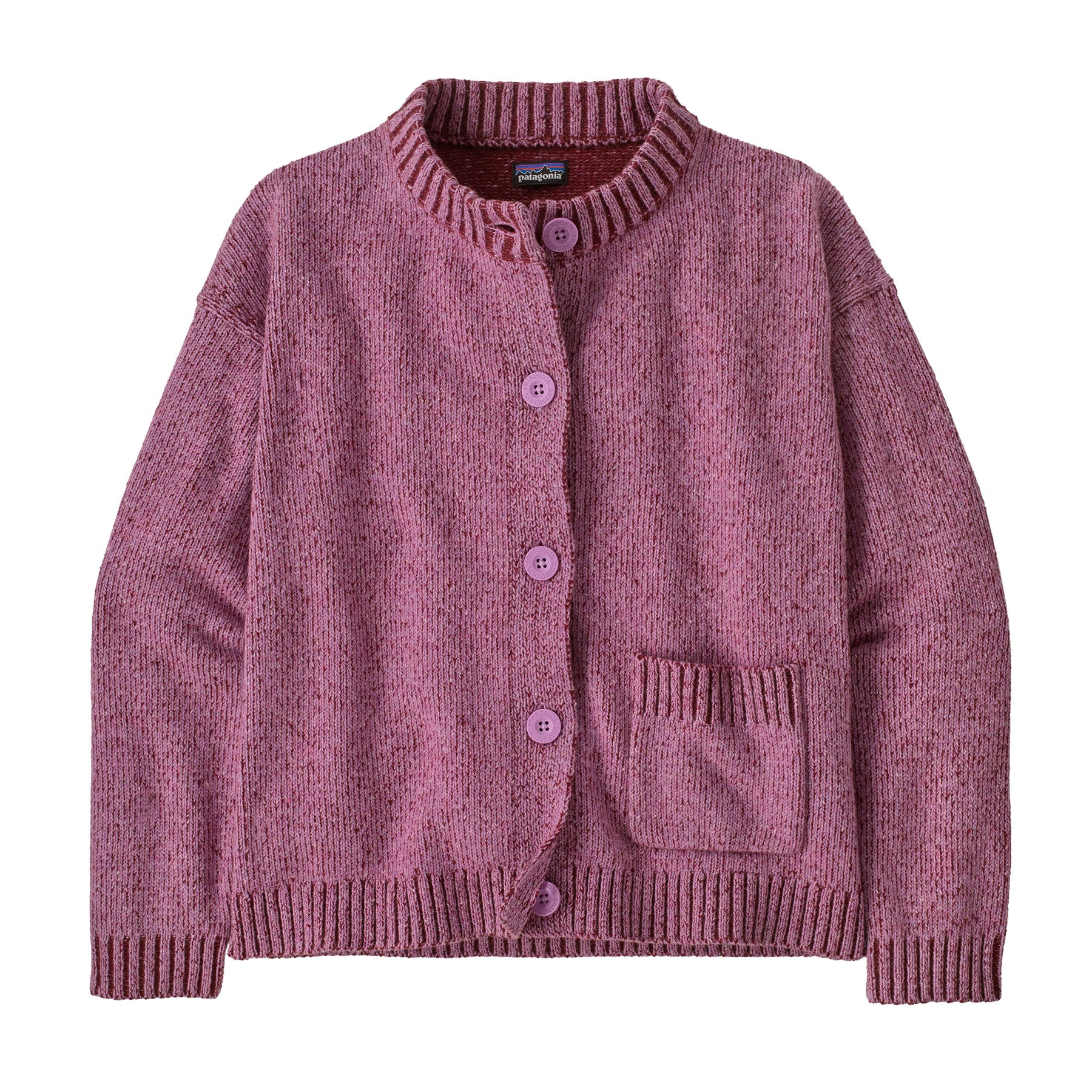 여성용 재활용 울 블렌드 스웨터 재킷