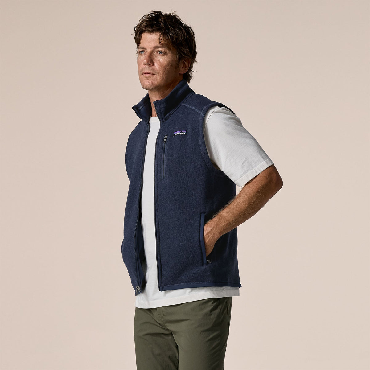 Men's Better Sweater Vest in New Navy | Photo 5 | Patagonia