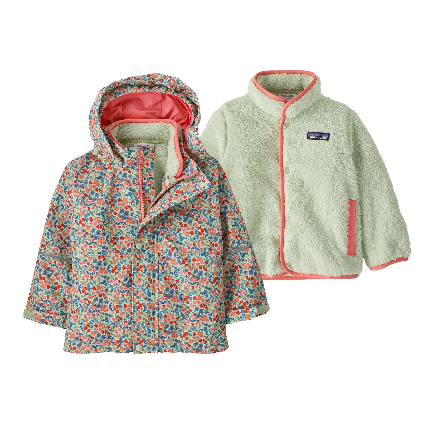 Baby All Seasons 3 - in - 1 Jacket in Tiny World: Lichen Green | Patagonia Bend