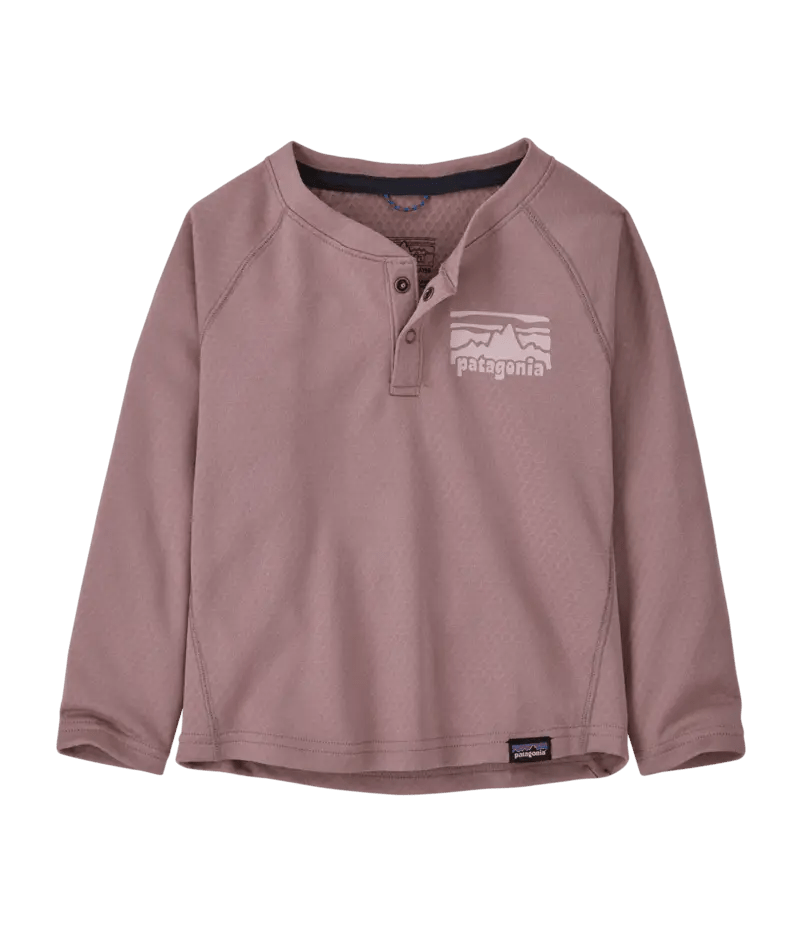 Baby Cap Midweight Henley in Fitz Roy Rambler: Stormy Mauve | Patagonia Bend