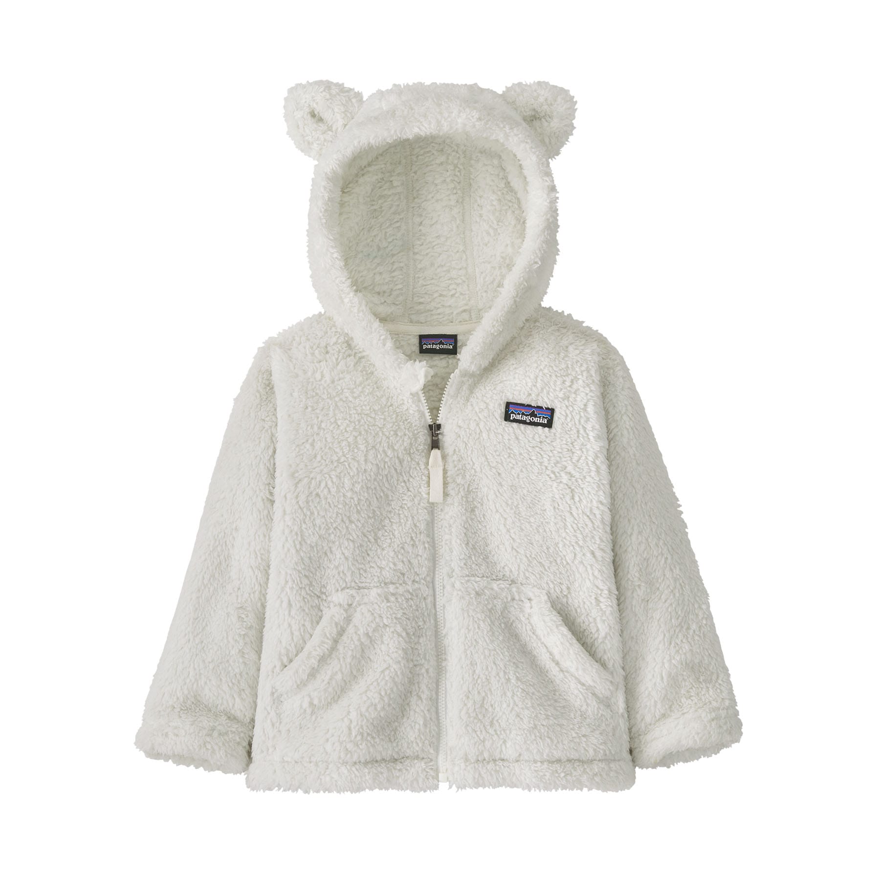 Baby Furry Friends Hoody in Birch White | Patagonia Bend