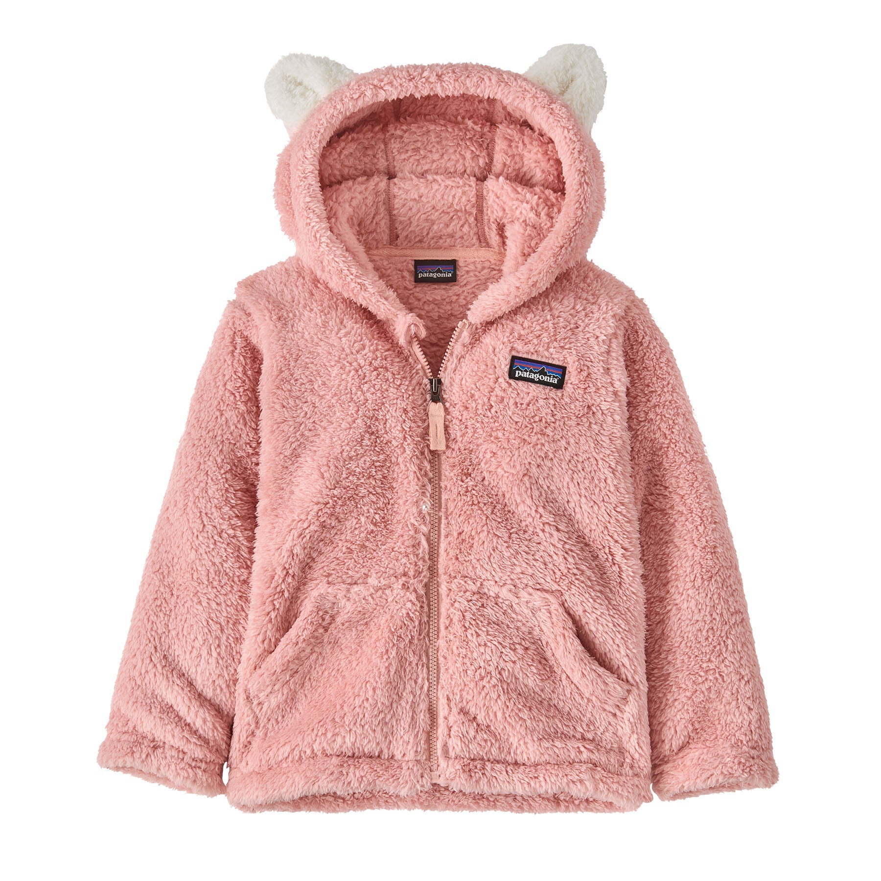Baby Furry Friends Hoody in Mallow Pink | Patagonia Bend