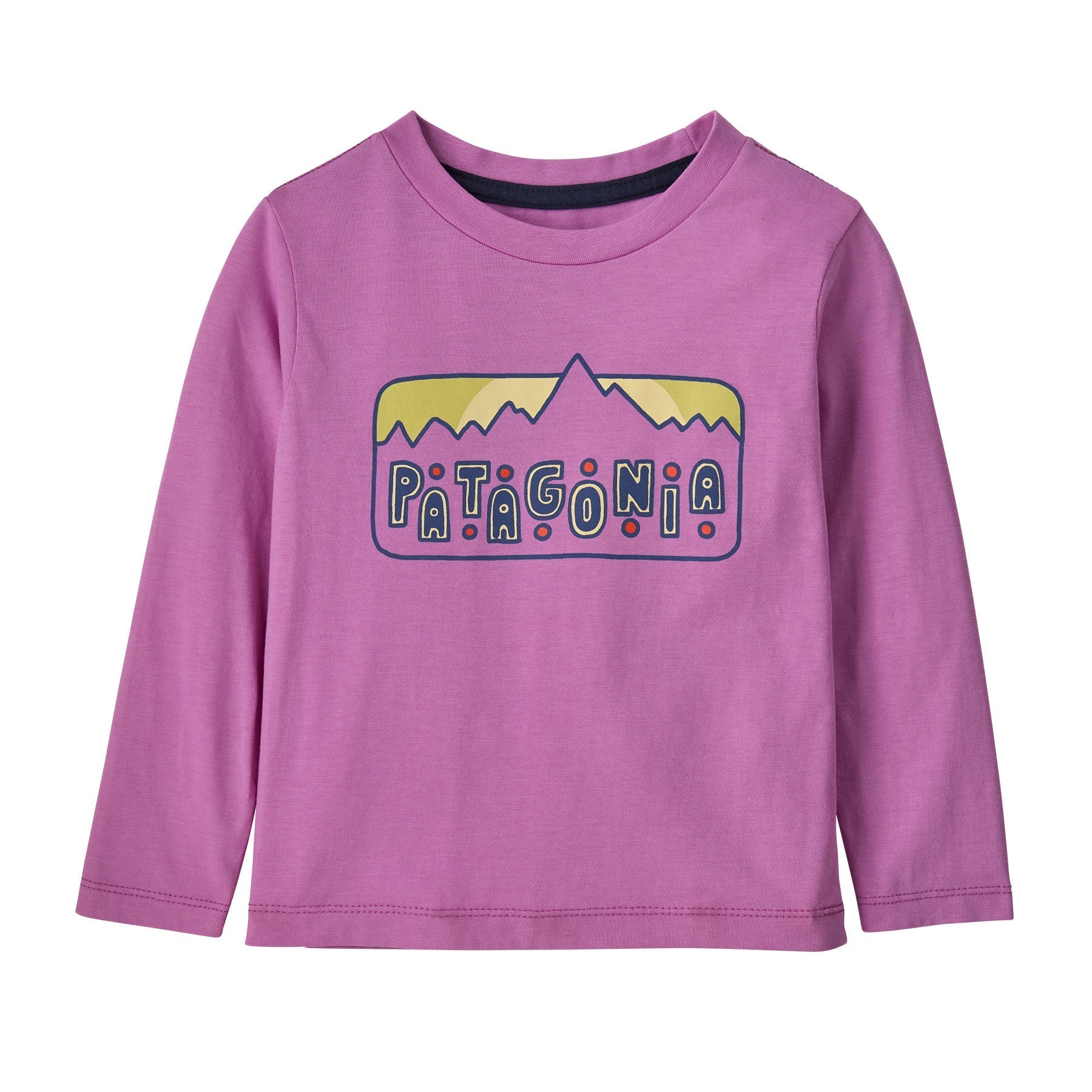 Baby Long - Sleeved Graphic T-Shirt in Dancing Dawn: Brisk Purple | Patagonia Bend