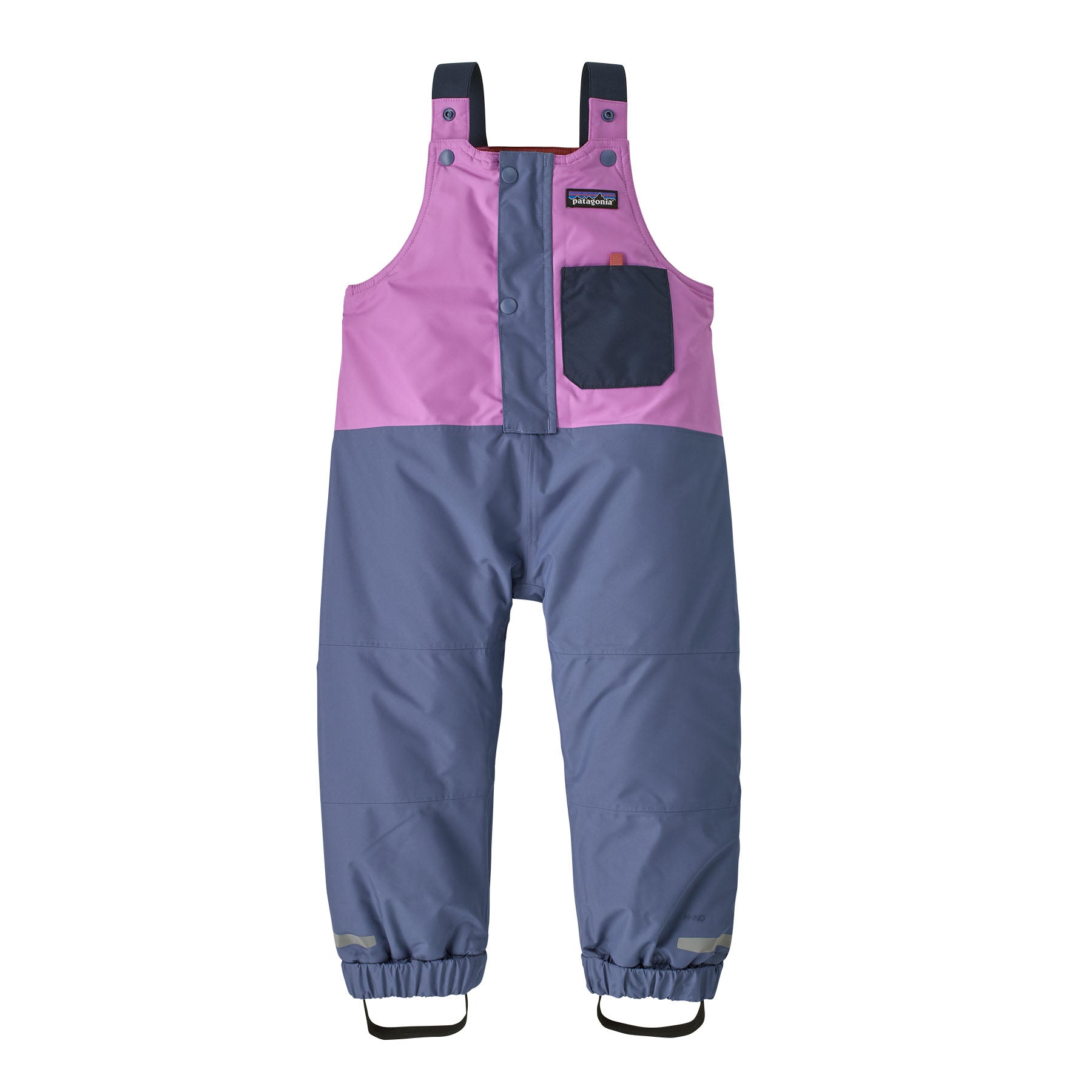 Baby Snow Pile Bibs in Brisk Purple | Patagonia Bend