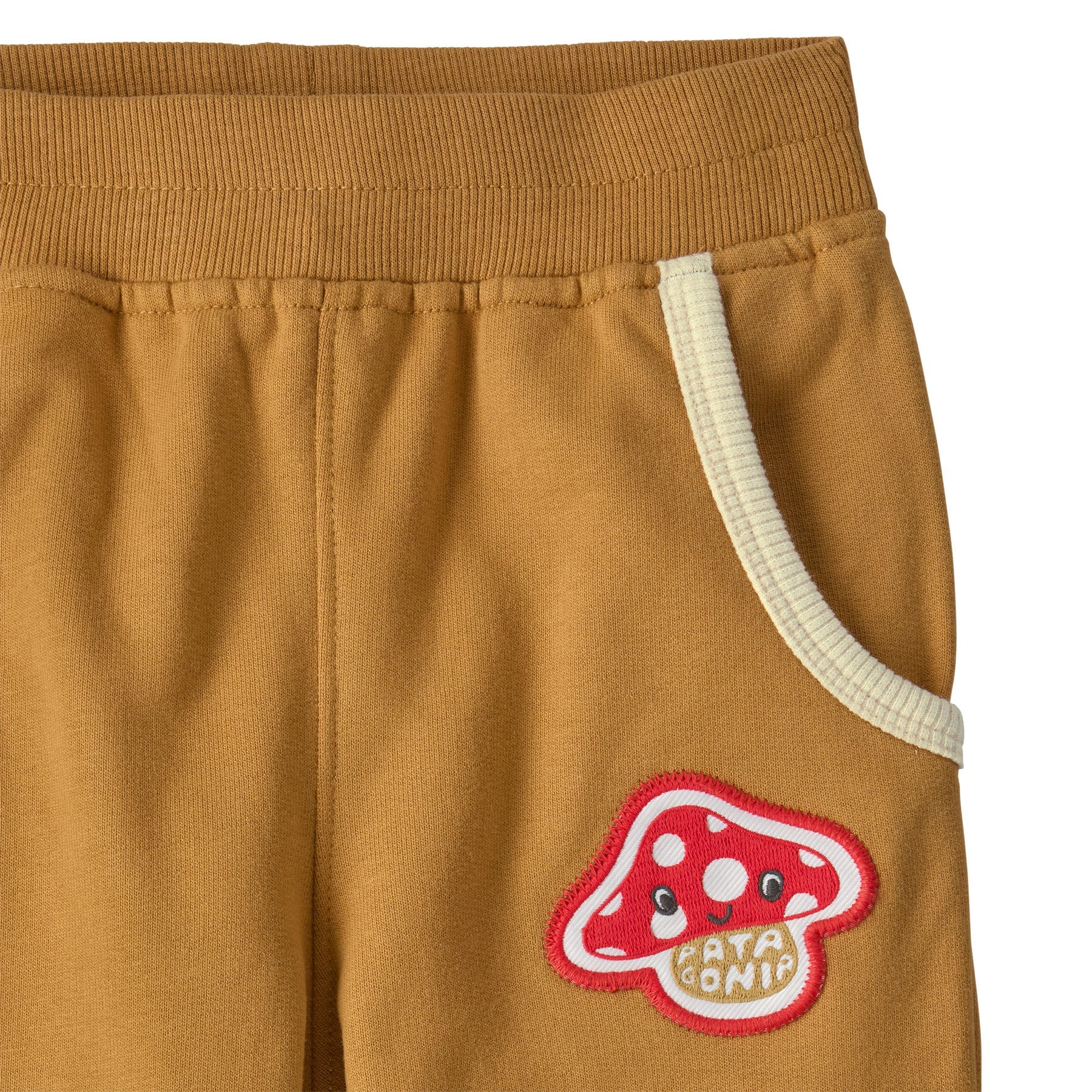 Baby Sweatpants in Amanita Rita Patch: Talon Gold | Patagonia Bend