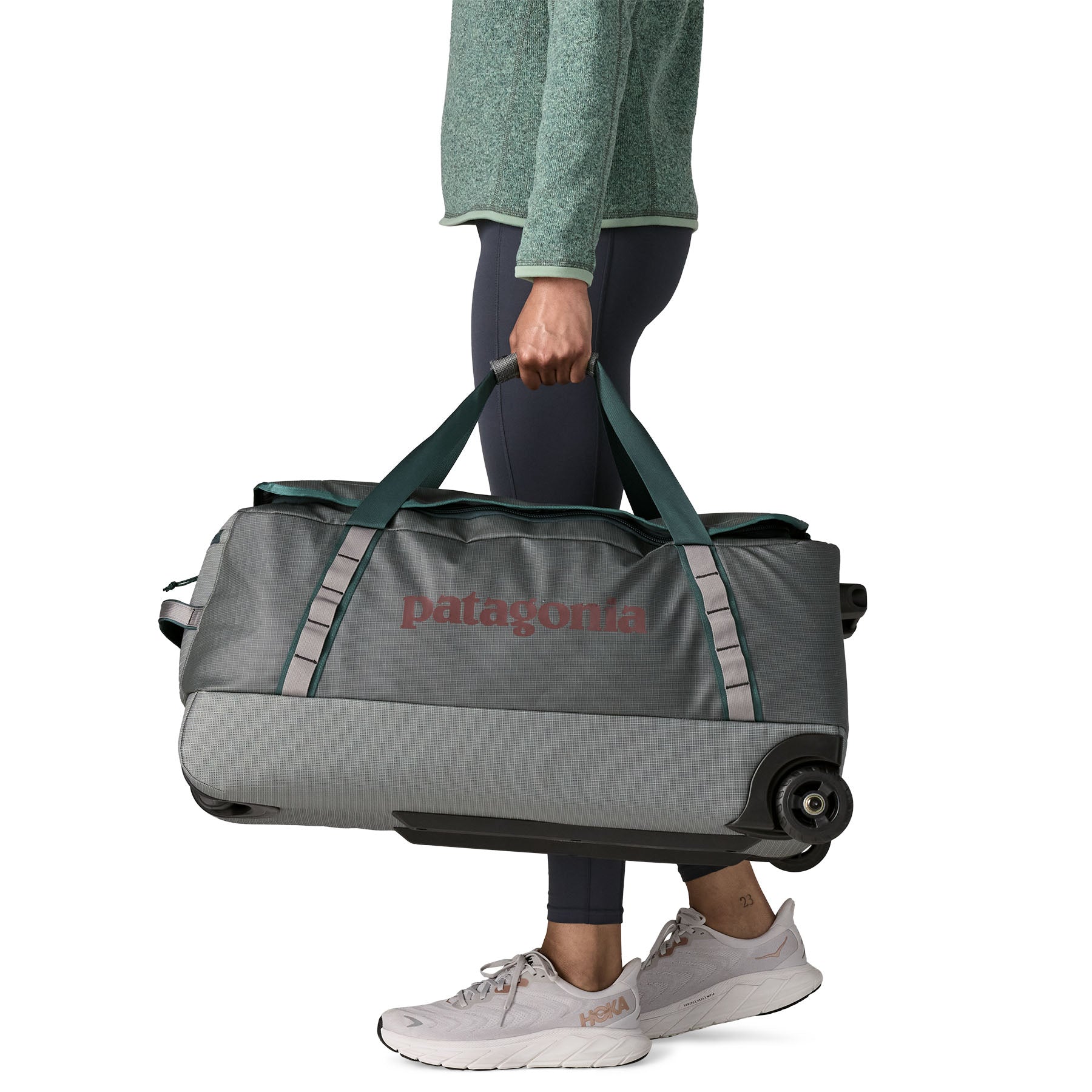 Black Hole Wheeled Duffel 70L in Noble Grey | Patagonia Bend