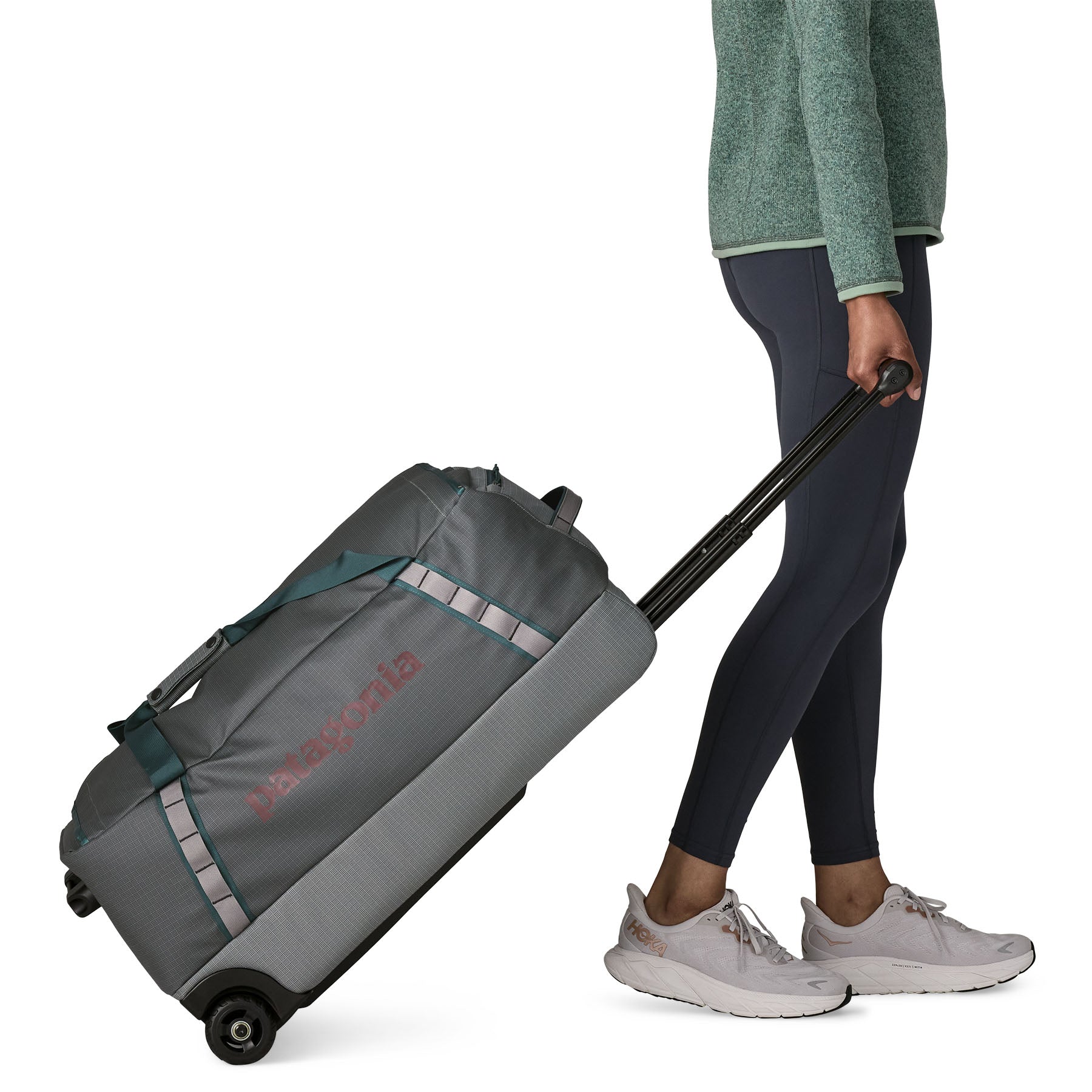 Black Hole Wheeled Duffel 70L in Noble Grey | Patagonia Bend