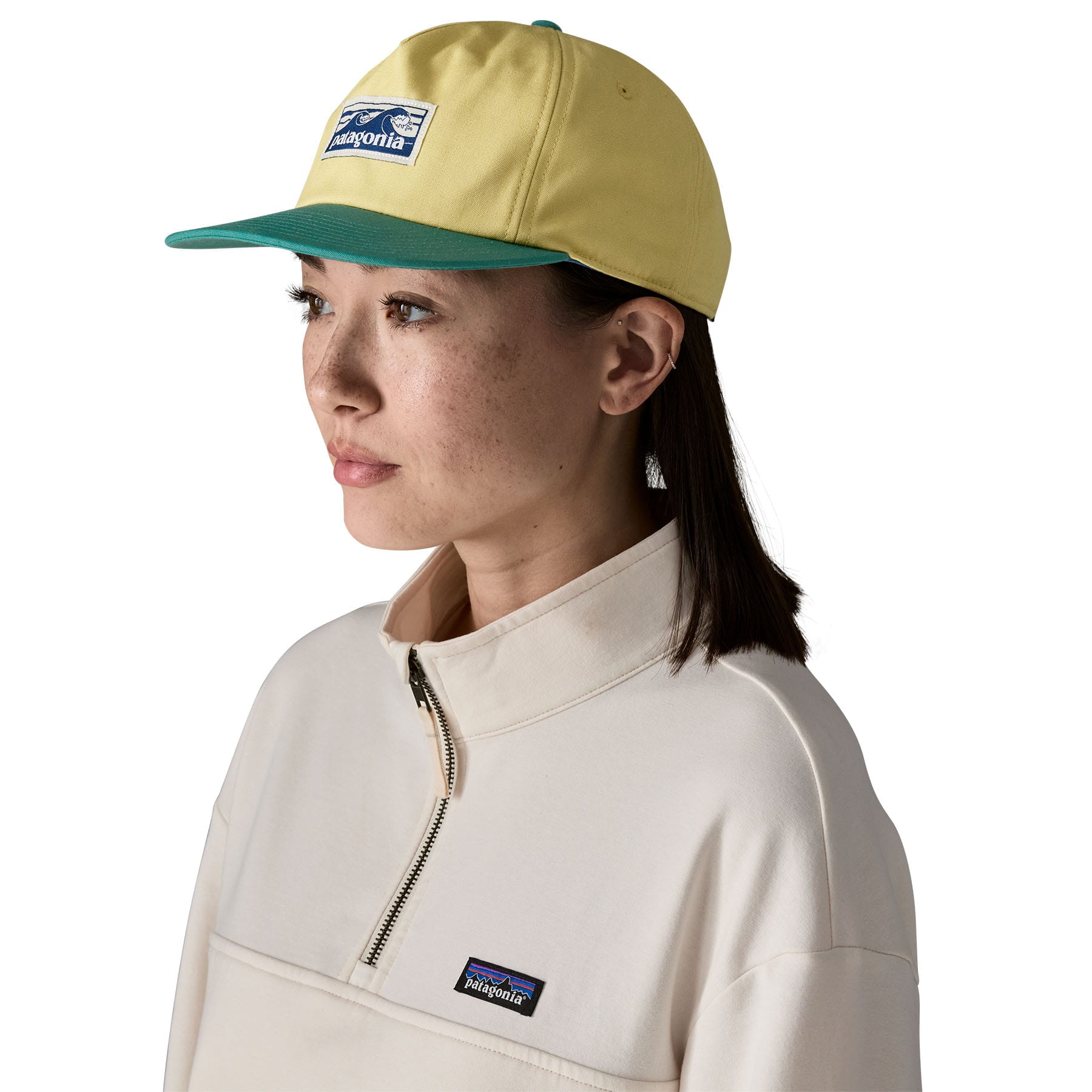Boardshort Label Funfarer Cap in Limestone Yellow | Patagonia Bend