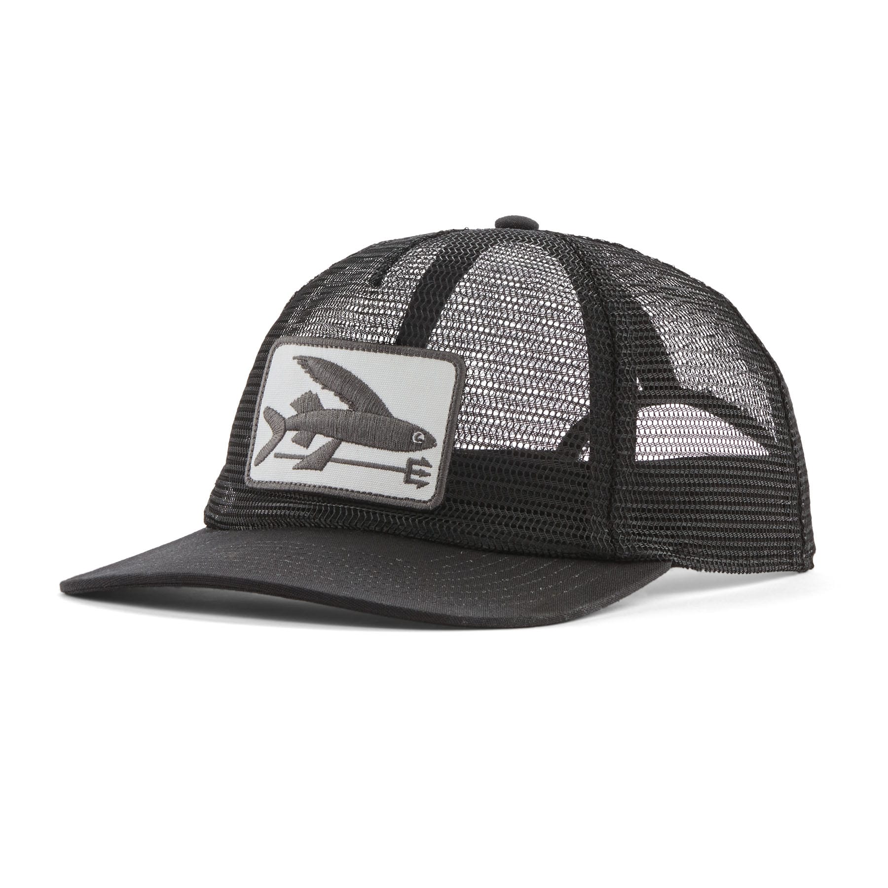 Breezefarer Cap in Flying Fish Fork: Black | Patagonia Bend