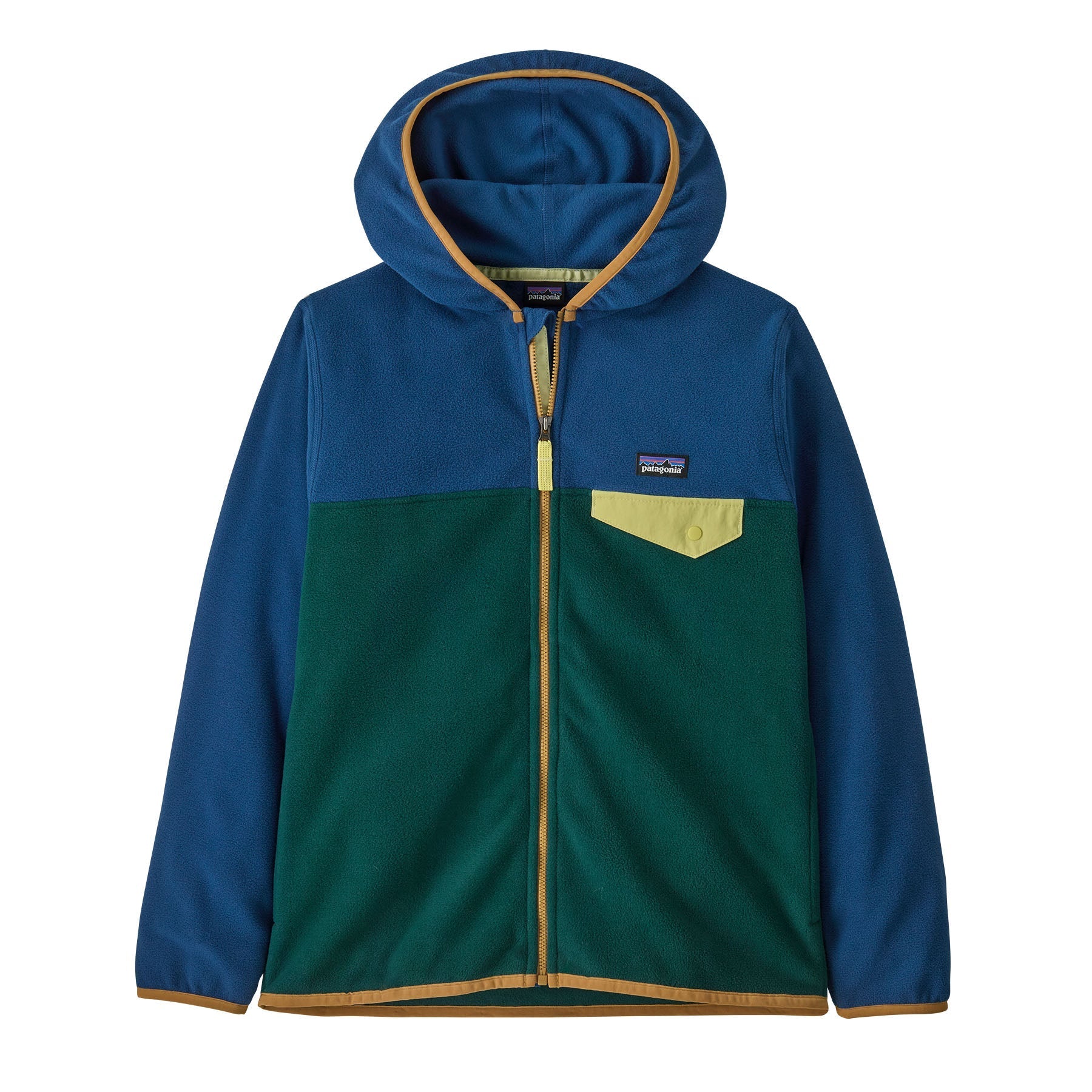 Kid's Micro D Snap - T Jacket in Cascade Green | Patagonia Bend