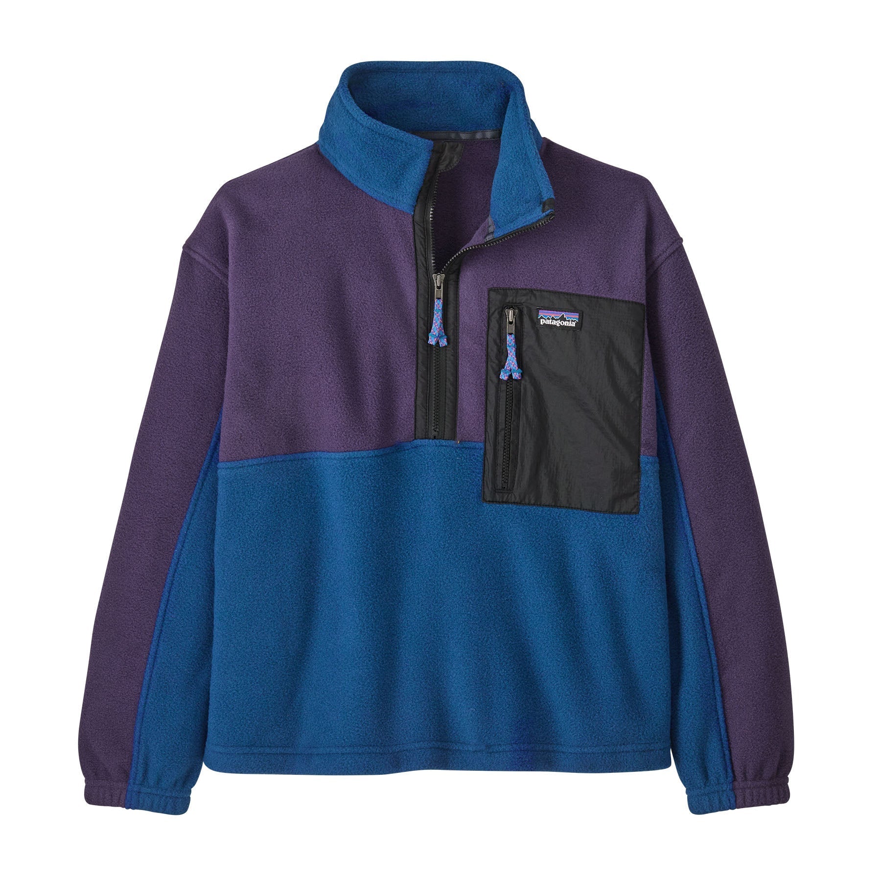 Kid's Microdini 1/2 Zip Pullover in Clement Blue | Patagonia Bend