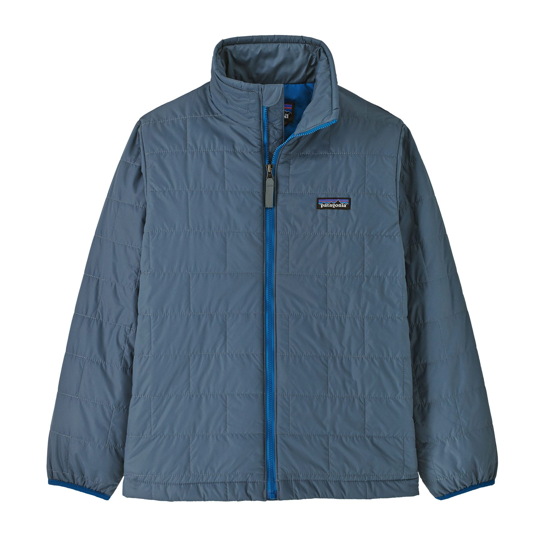 Kid's Nano Puff® Brick Quilt Jacket in Utility Blue | Patagonia Bend