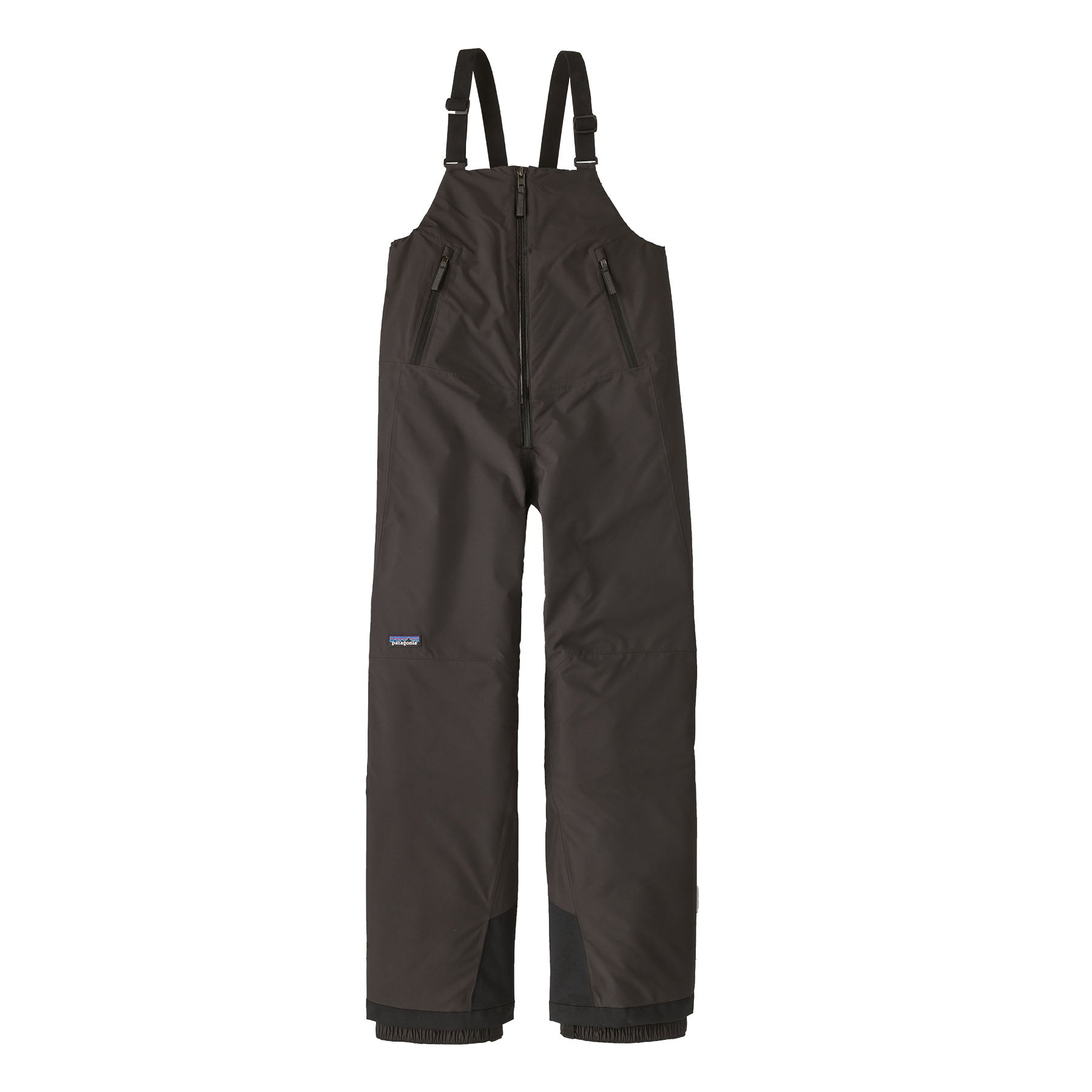 Kid's Powder Town Bibs in Black | Patagonia Bend