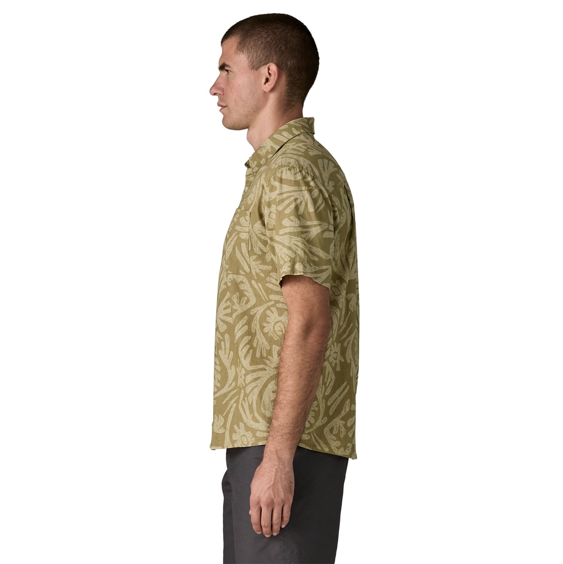 Men's Back Step Shirt in Earthen: Weathered Stone | Patagonia Bend