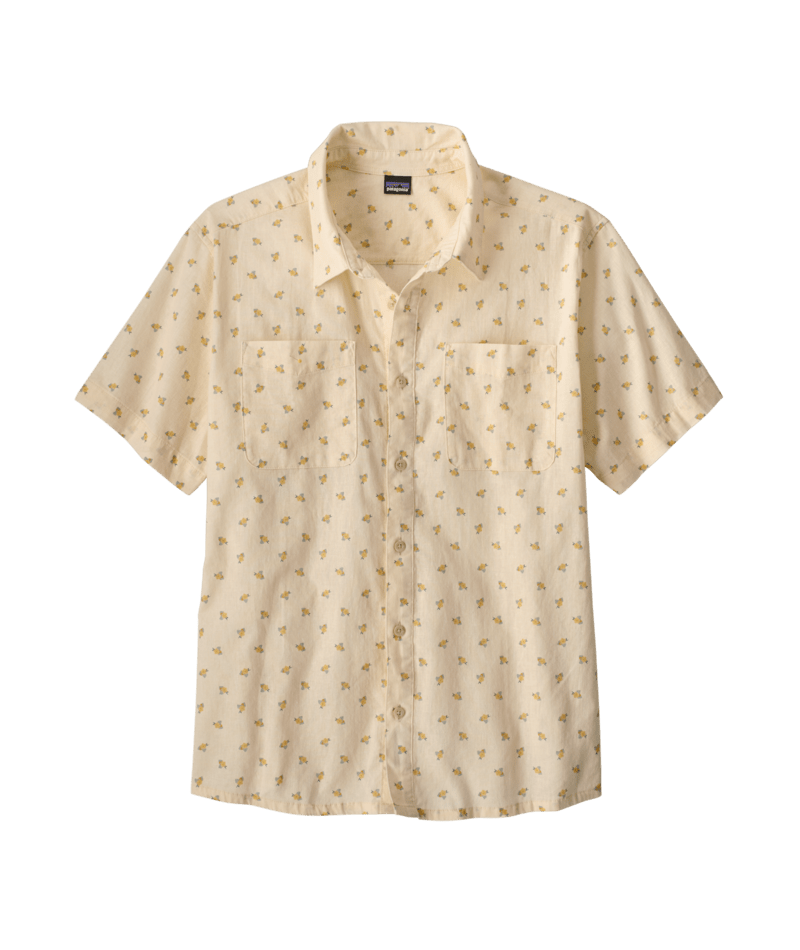 Men's Back Step Shirt in Snow Ditsy: Natural | Patagonia Bend