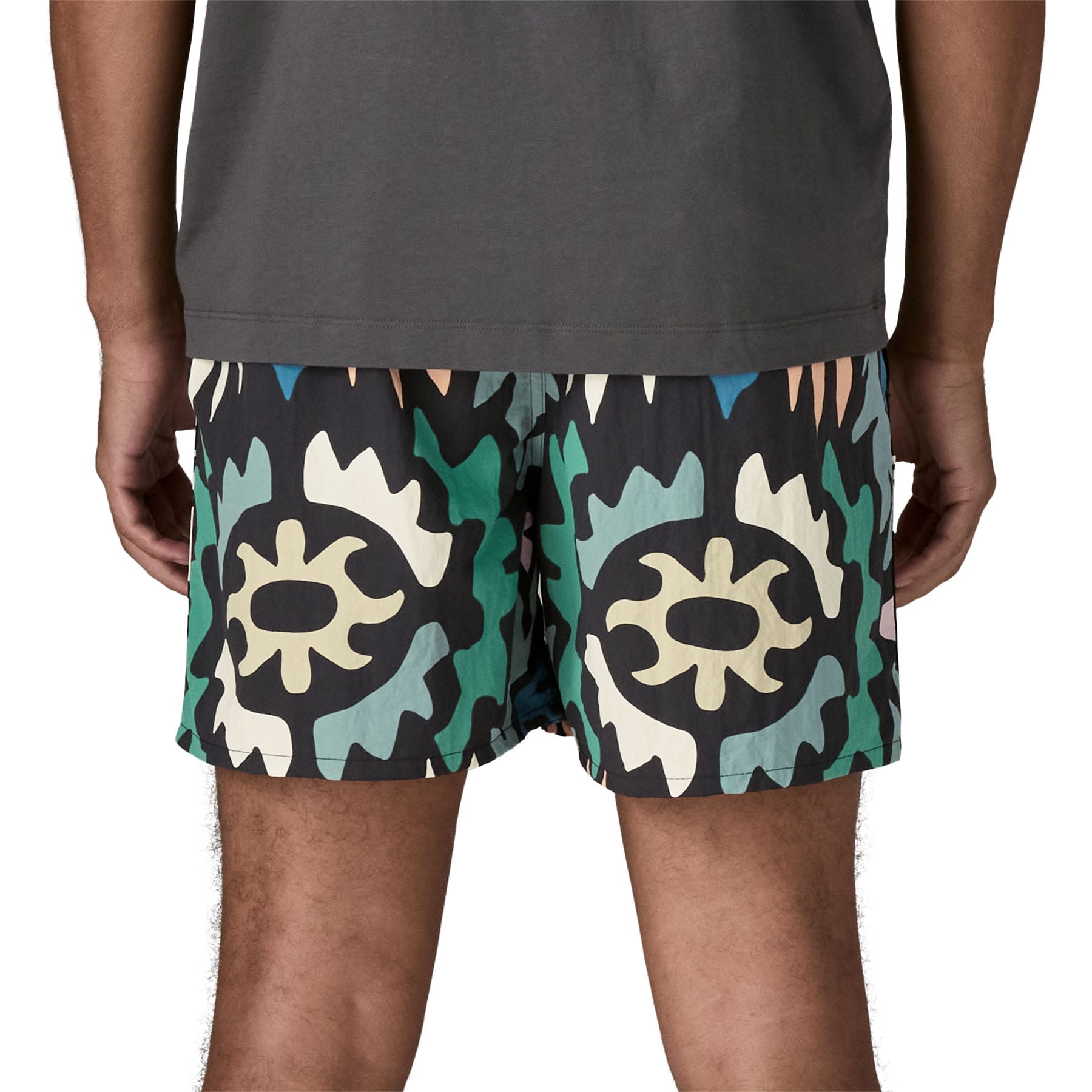 Men's Baggies Shorts - 5 in. in Kaleido: Black | Patagonia Bend