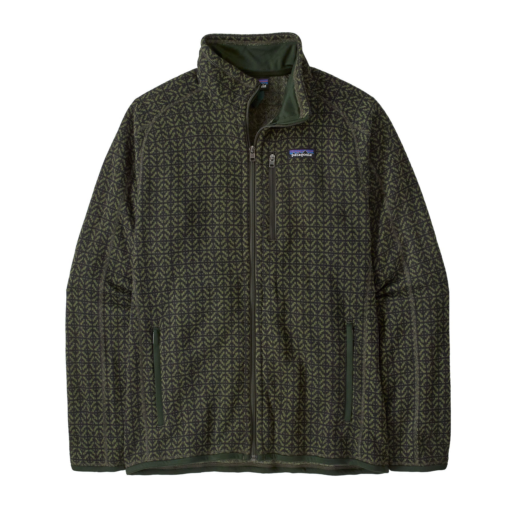 Men's Better Sweater Jacket in Scales: Old Growth Green | Patagonia Bend