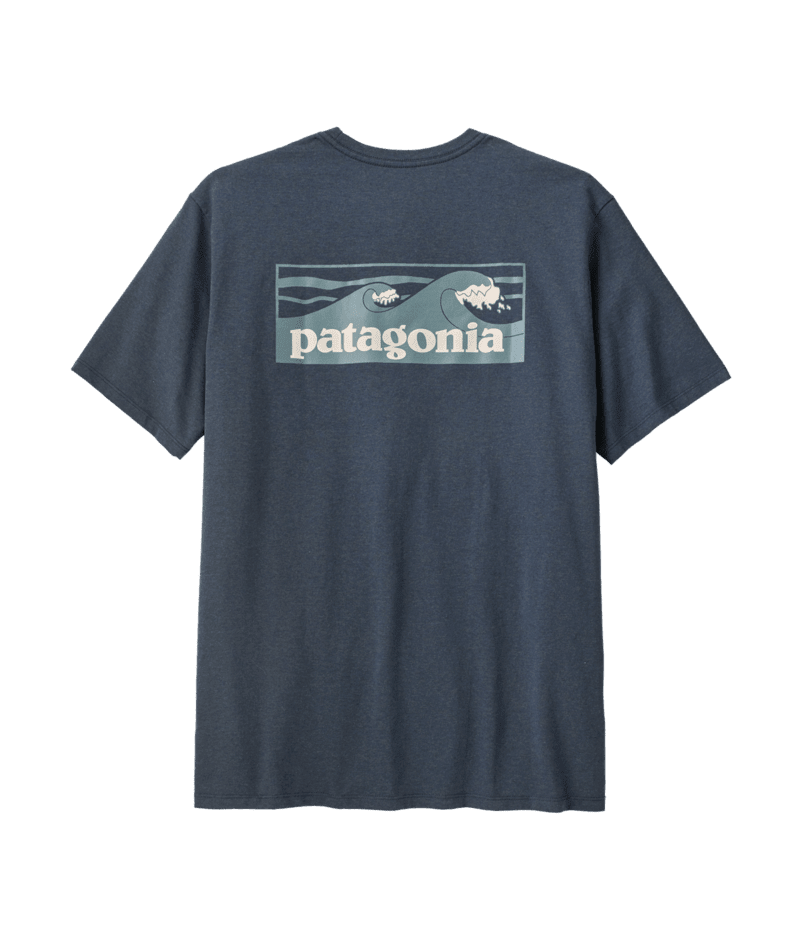 Men's Boardshort Logo Pocket Responsibili-Tee in Summit Blue | Patagonia Bend