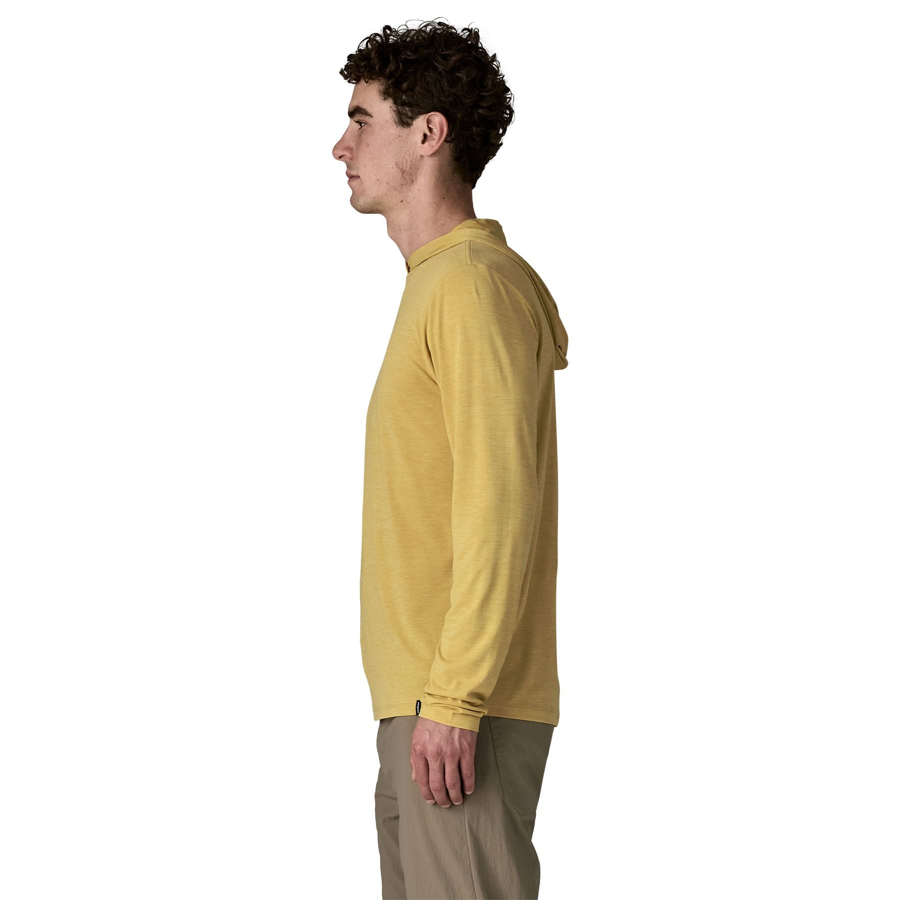 Men's Capilene® Cool Daily Hoody in Limestone Yellow - Light Limestone Yellow X - Dye | Patagonia Bend