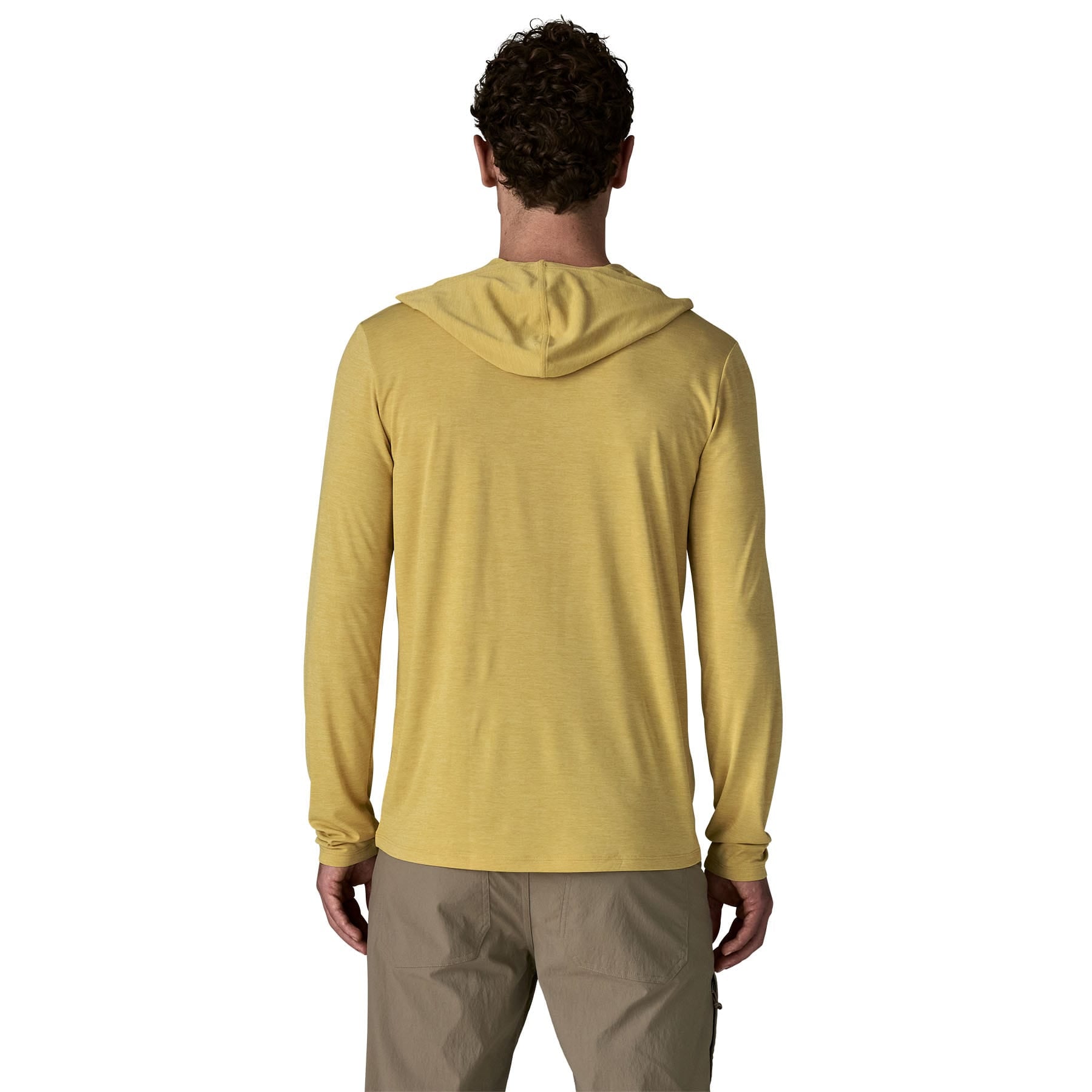 Men's Capilene® Cool Daily Hoody in Limestone Yellow - Light Limestone Yellow X - Dye | Patagonia Bend