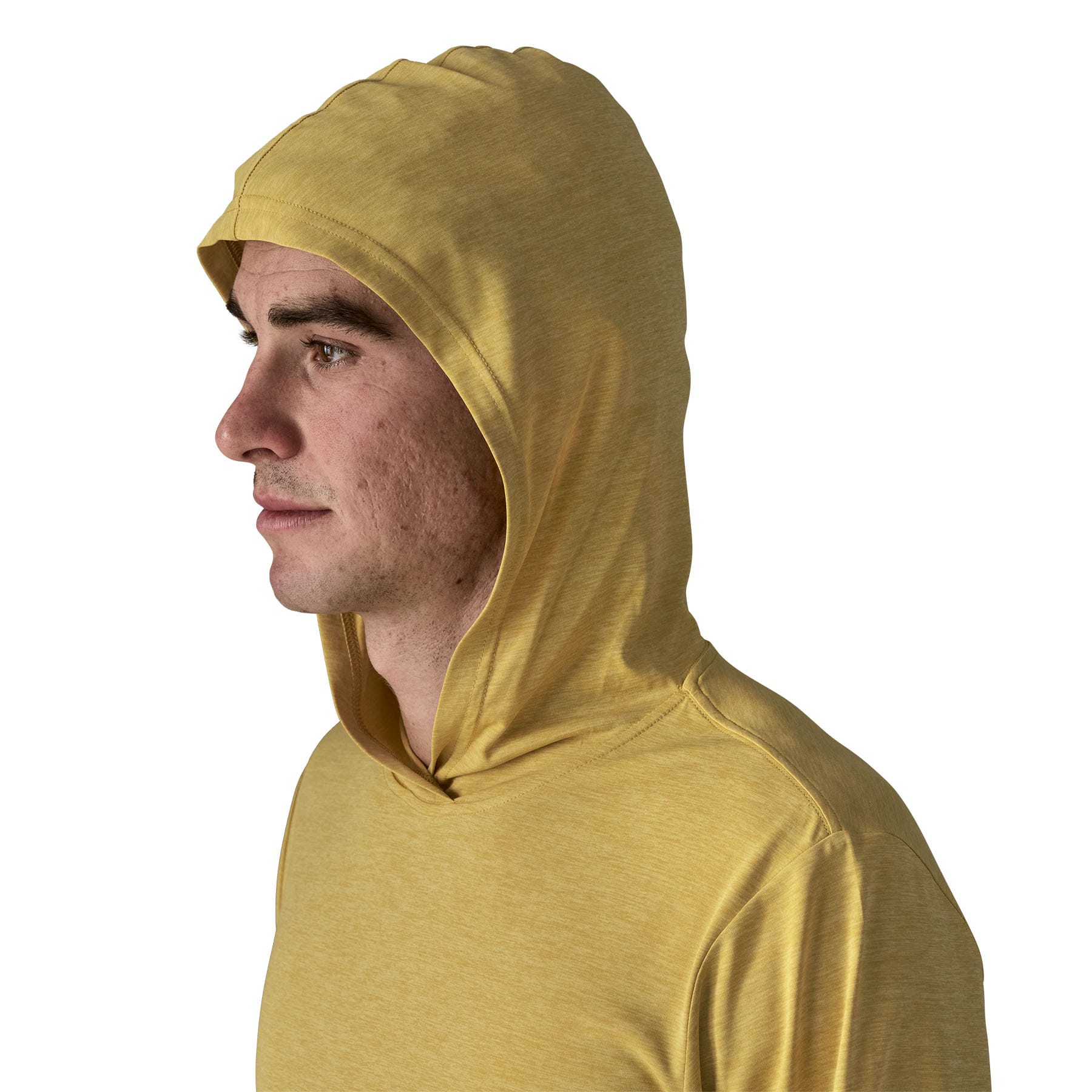 Men's Capilene® Cool Daily Hoody in Limestone Yellow - Light Limestone Yellow X - Dye | Patagonia Bend