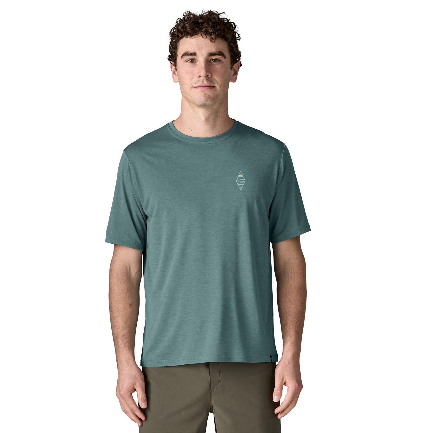 Men's Capilene® Cool Daily Shirt - Water People Sets in Blue Sage - Light Blue Sage X - Dye | Patagonia Bend