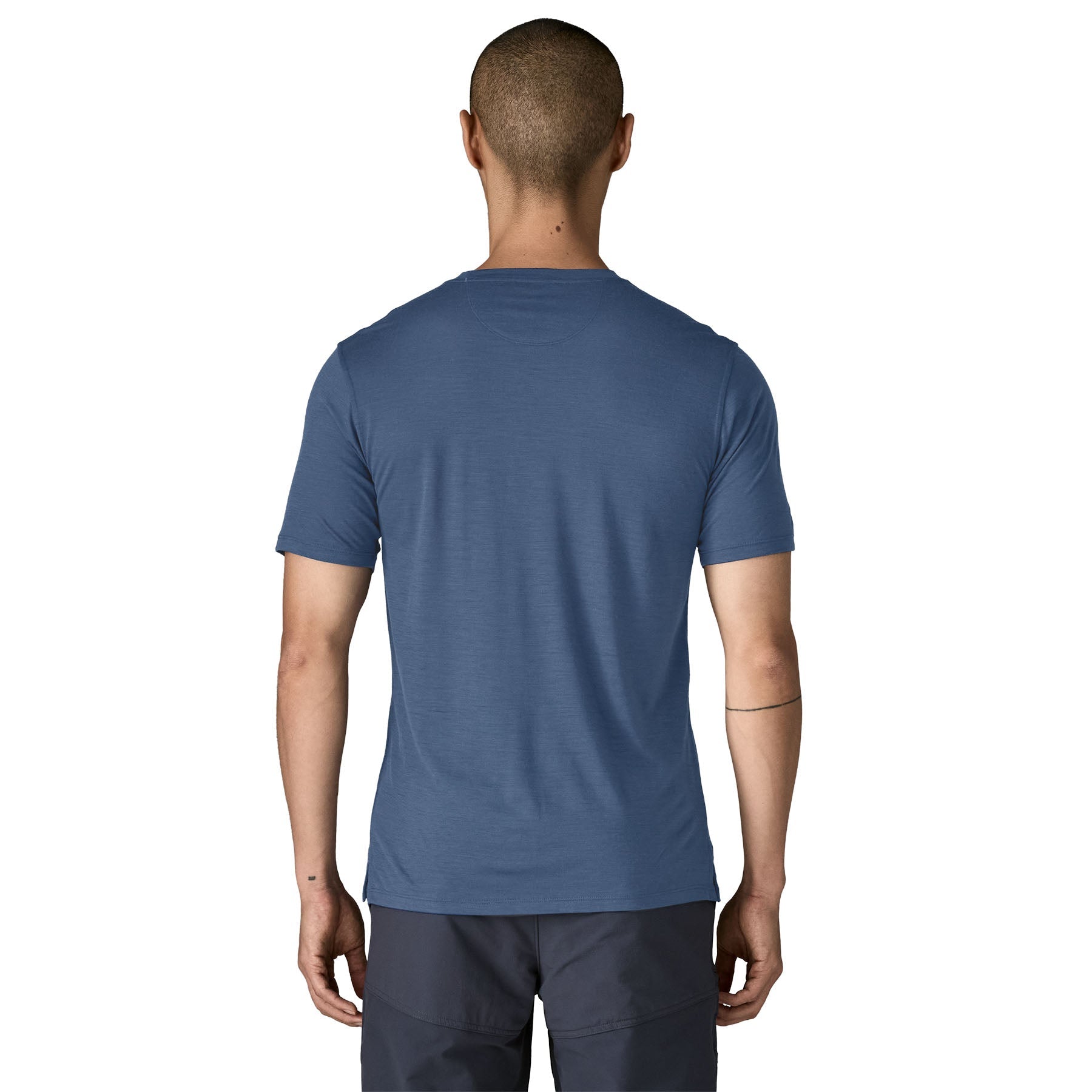 Men's Capilene® Cool Merino Blend Shirt in Clement Blue | Patagonia Bend