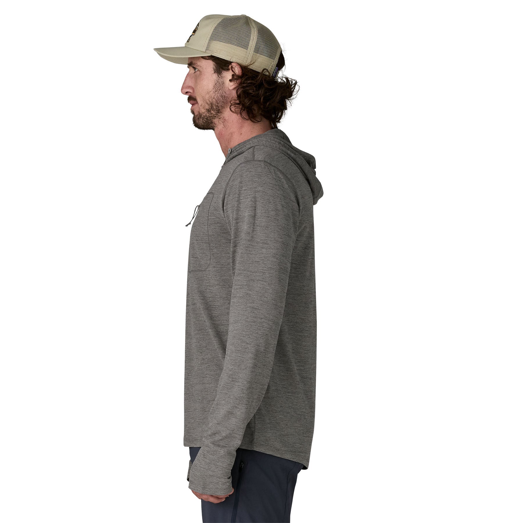 Men's Capilene® Cool Sun Hoody in Forge Grey - Noble Grey X - Dye | Patagonia Bend