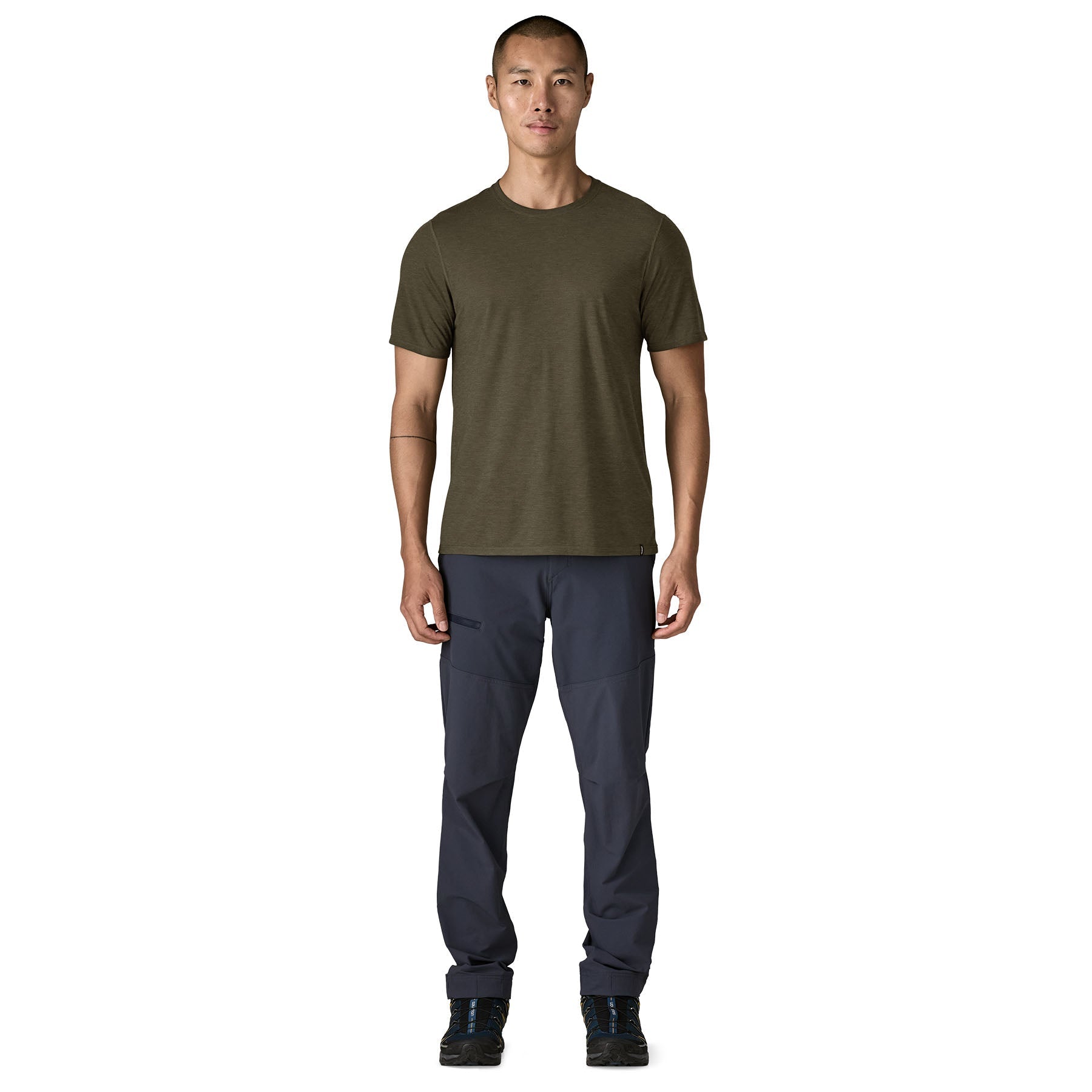 Men's Capilene® Cool Trail Shirt in Basin Green | Patagonia Bend