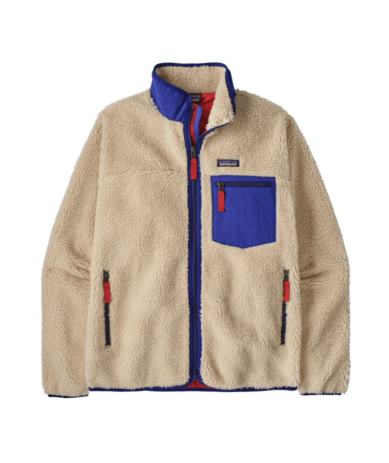 Men's Classic Retro-X Jacket in Dark Natural w/Cobalt Blue | Patagonia Bend