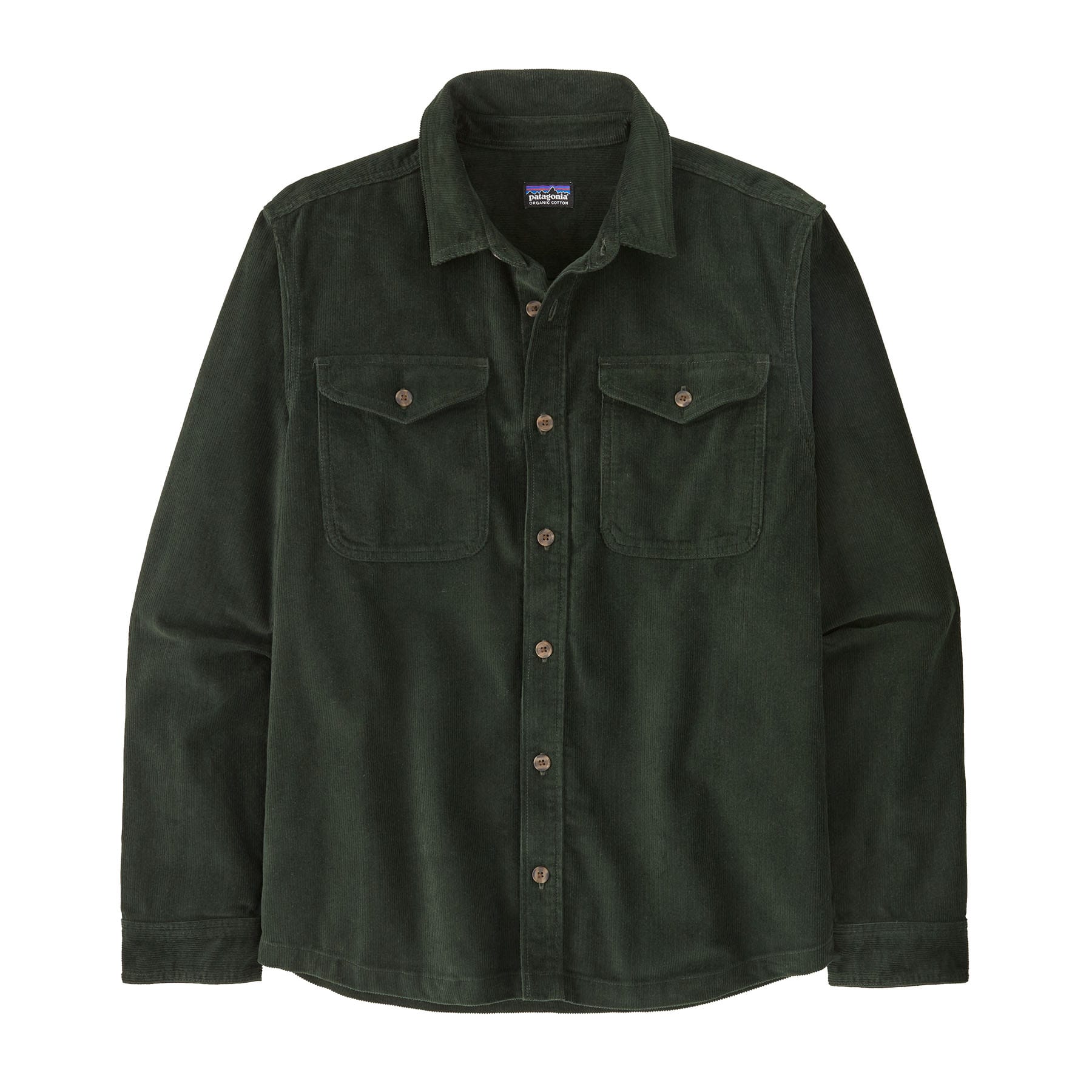 Men's Corduroy Shirt in Old Growth Green | Patagonia Bend