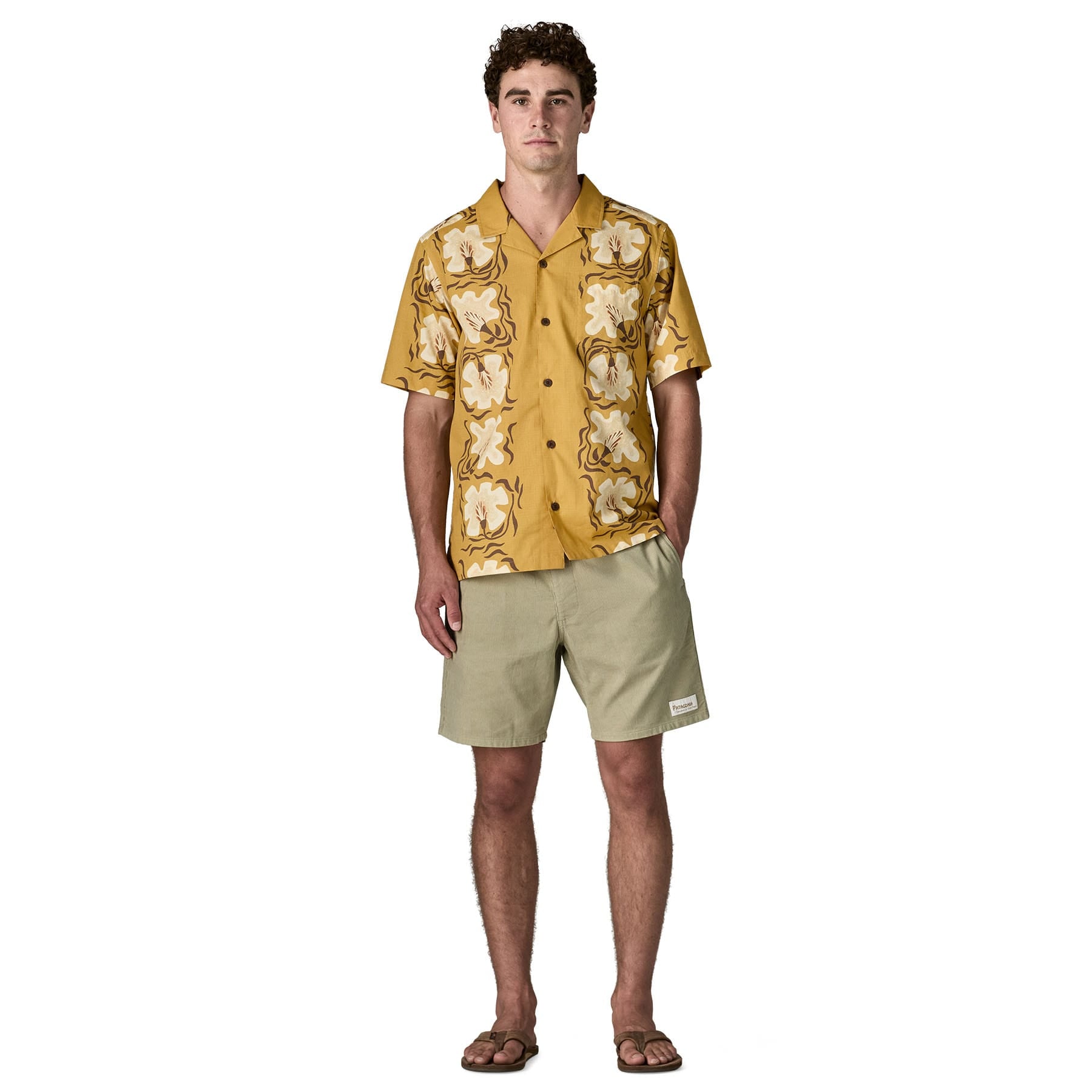 Men's Corduroy Volley Shorts in Gumtree Green | Patagonia Bend