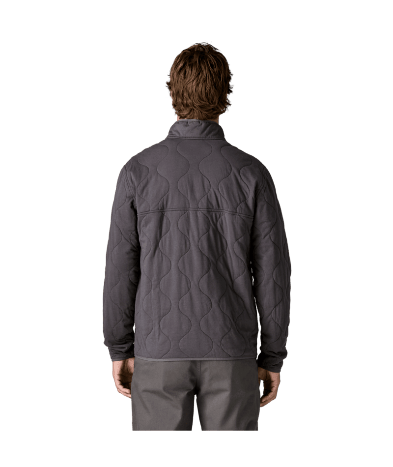 Men's Daily Quilted Snap-T Pullover in Forge Grey | Photo 3 | Patagonia Bend