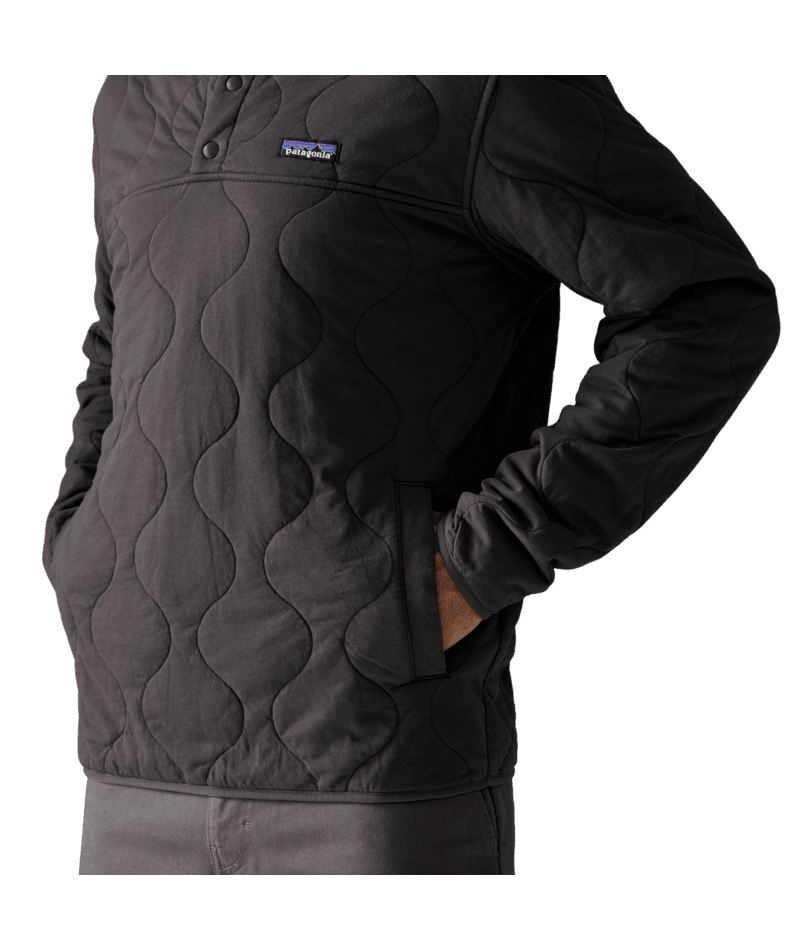 Men's Daily Quilted Snap-T Pullover in Forge Grey | Photo 6 | Patagonia Bend