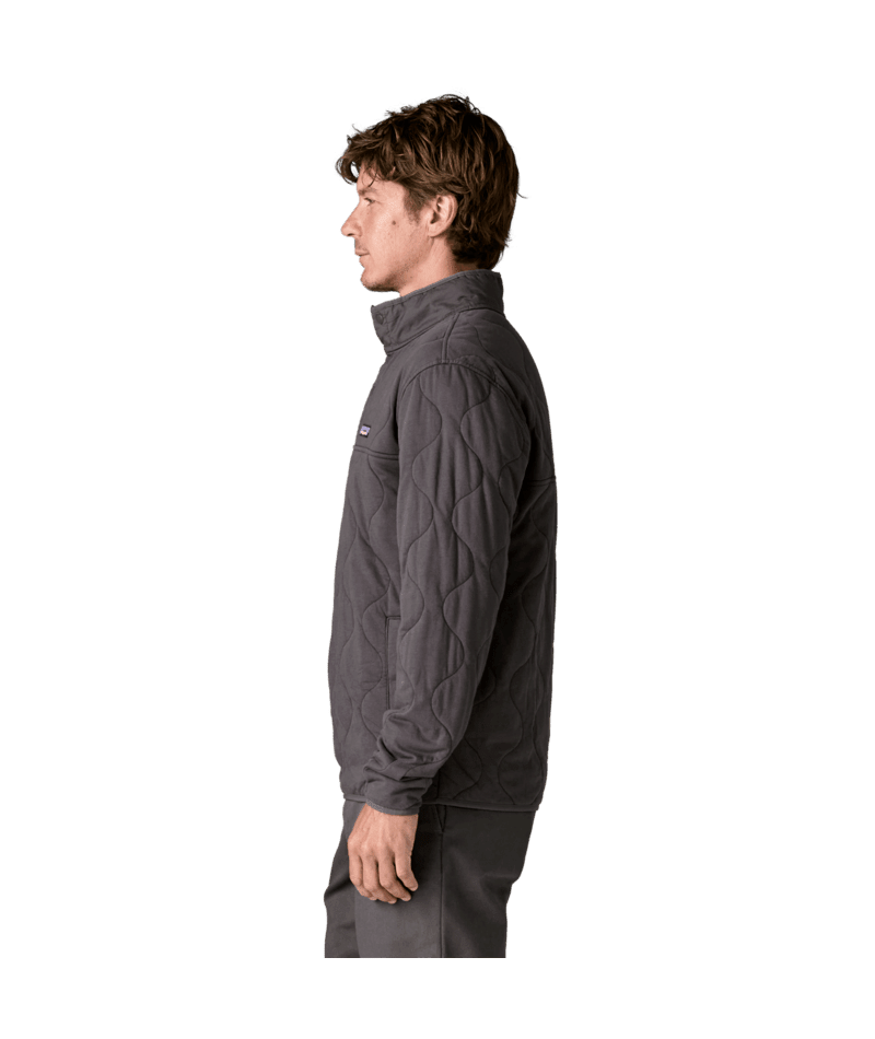 Men's Daily Quilted Snap-T Pullover in Forge Grey | Photo 4 | Patagonia Bend