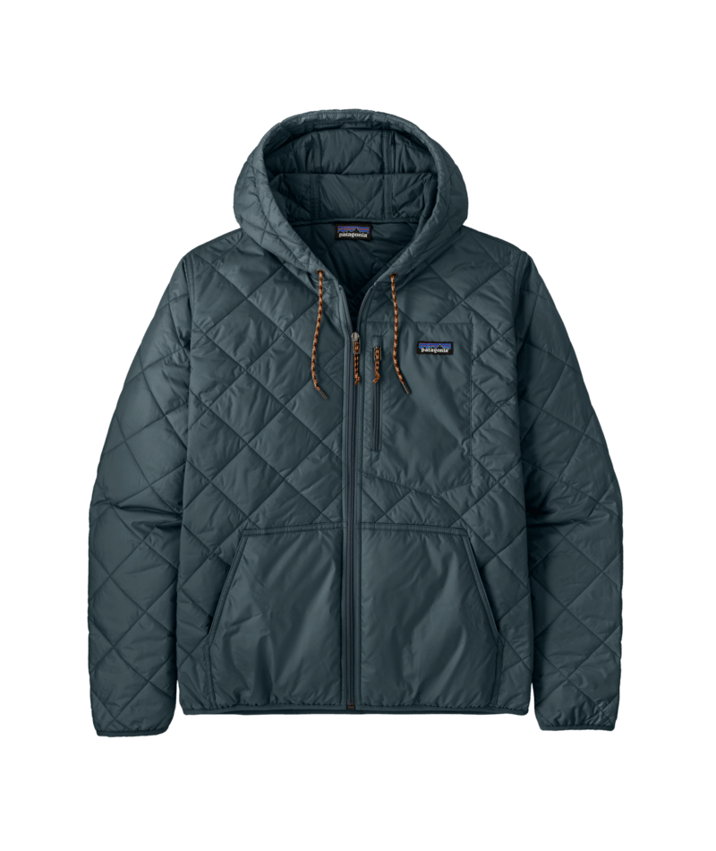 Men's Diamond Quilted Bomber Hoody in Summit Blue | Patagonia Bend