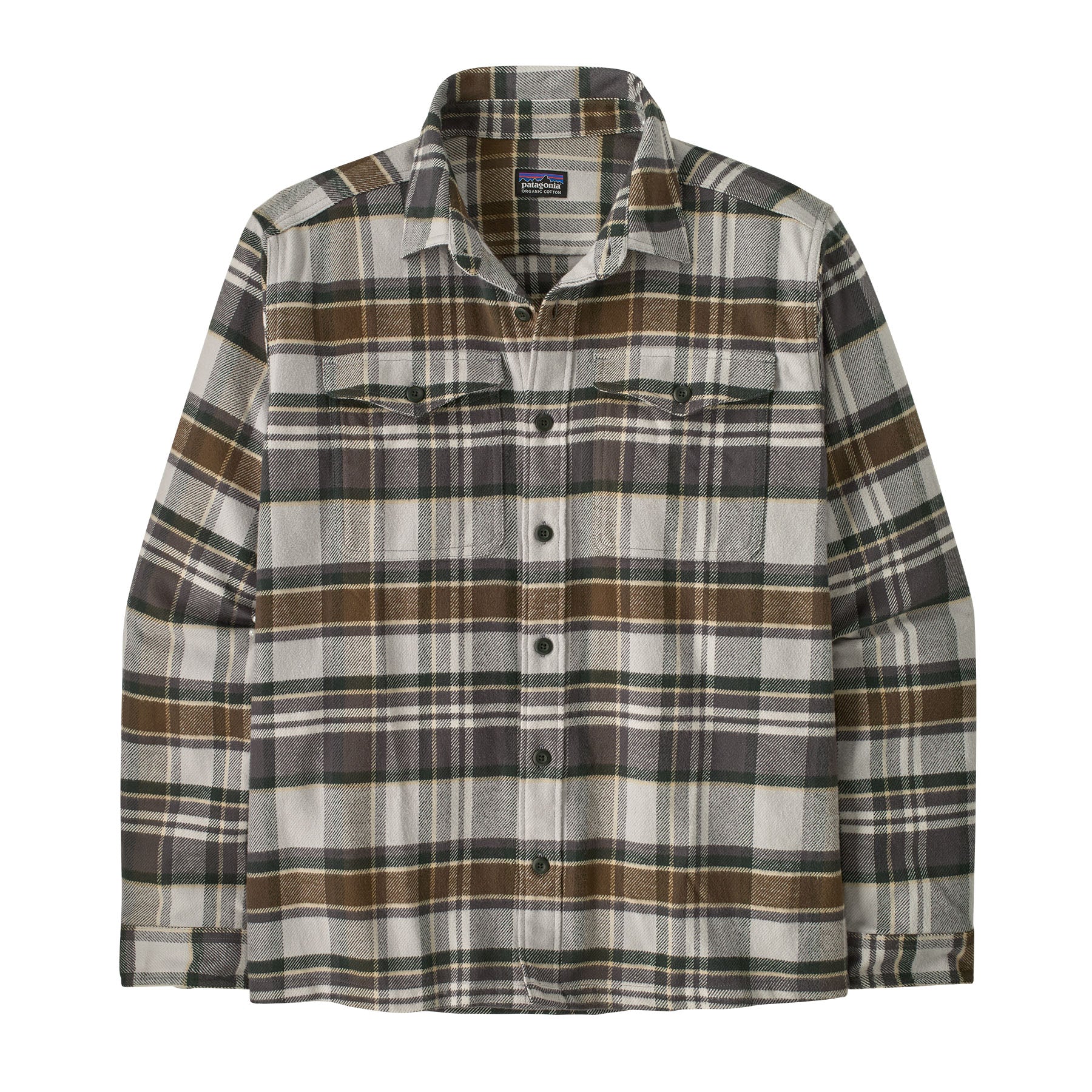 Men's Fjord Flannel Shirt in Blizzard: Salt Grey | Patagonia Bend