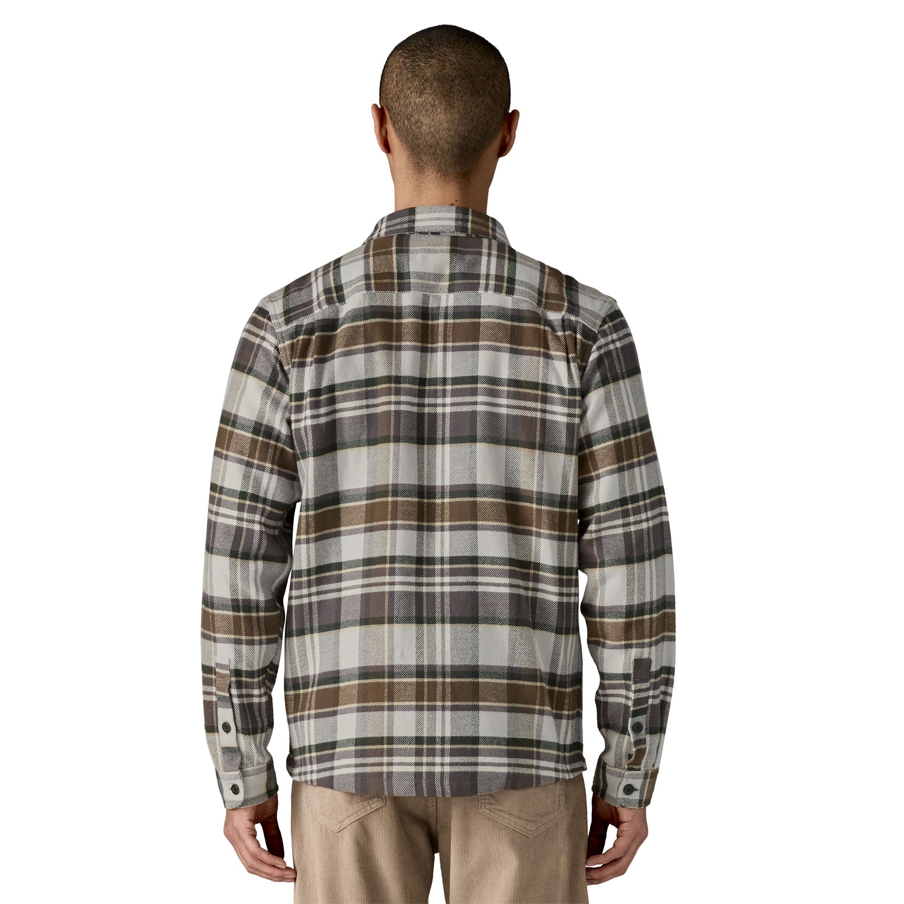 Men's Fjord Flannel Shirt in Blizzard: Salt Grey | Patagonia Bend