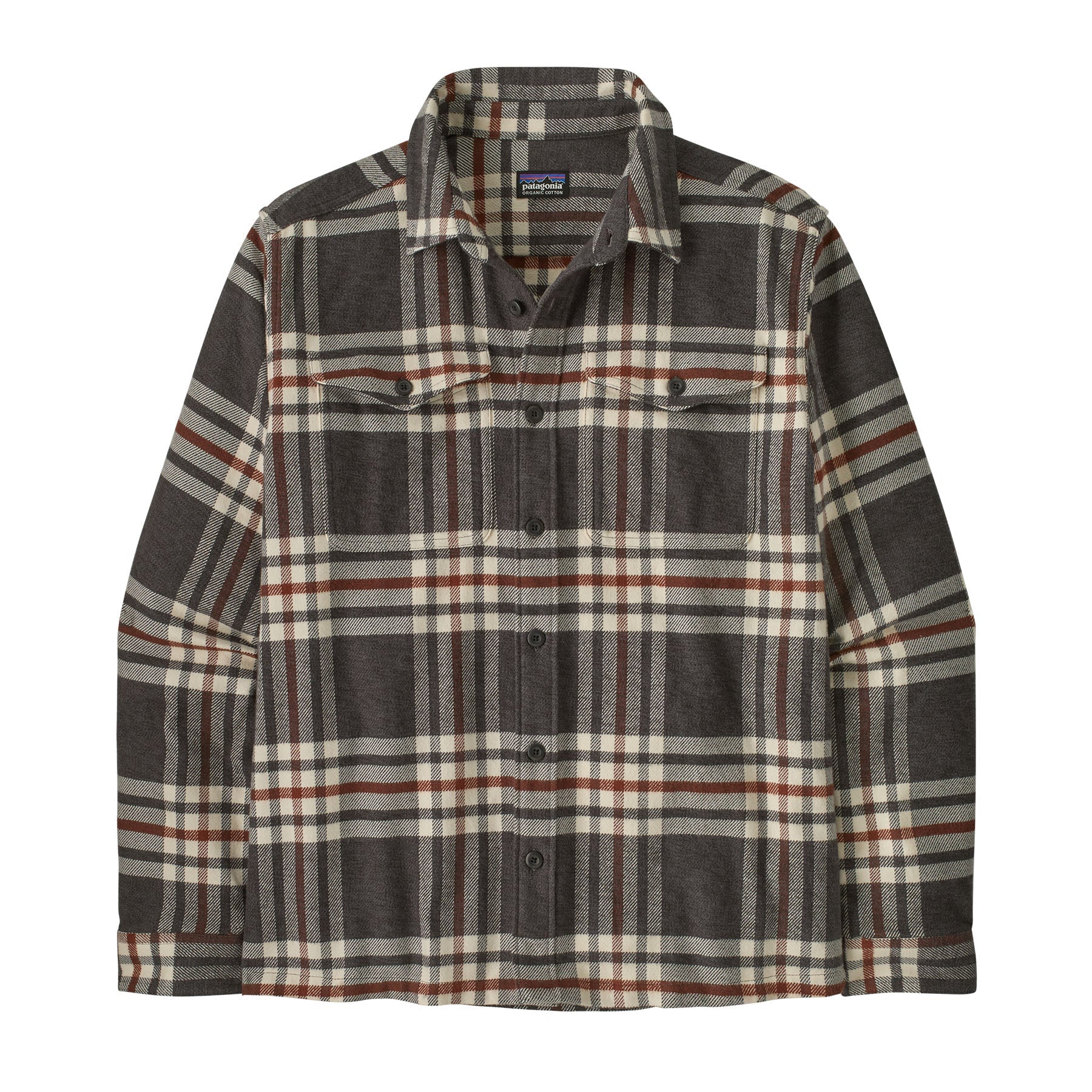 Men's Fjord Flannel Shirt in Catch: Ink Black | Patagonia Bend
