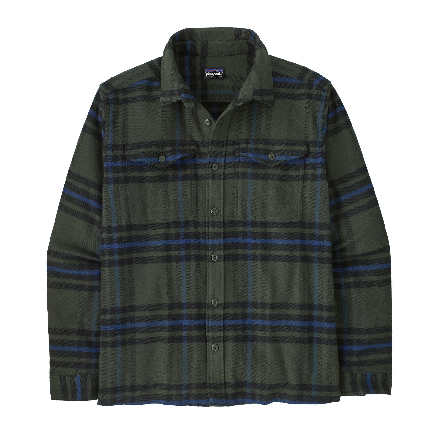 Men's Fjord Flannel Shirt in Catch: Old Growth Green | Patagonia Bend