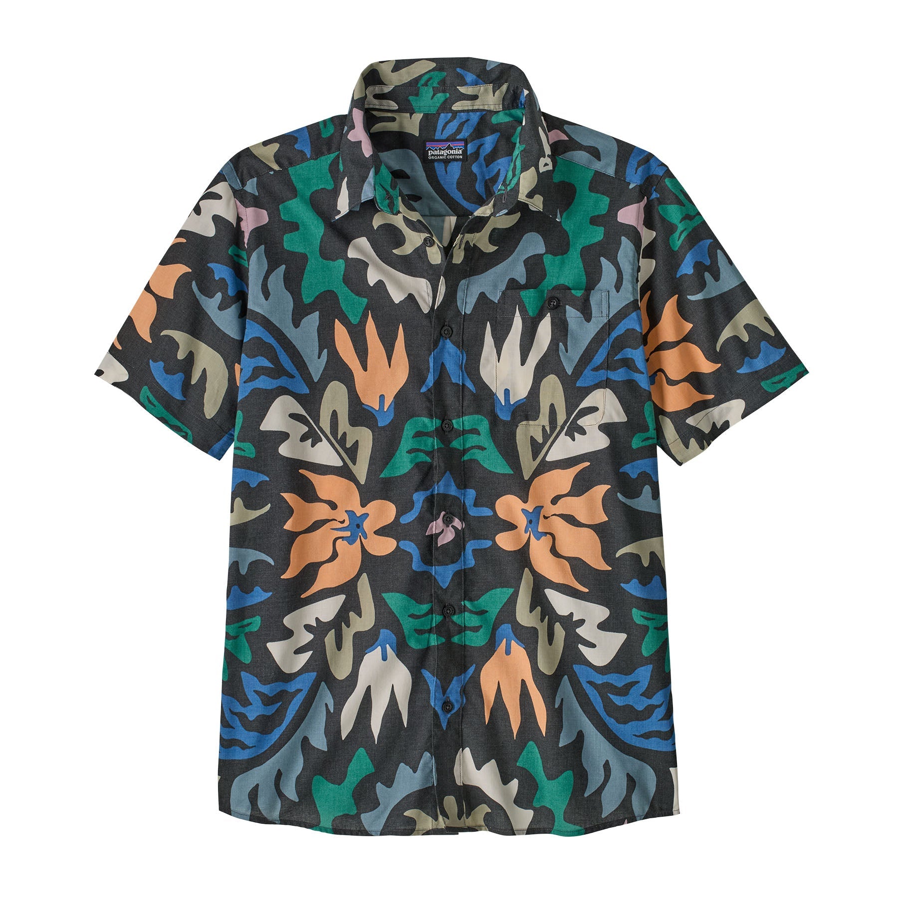 Men's Go To Shirt in Kaleido: Black | Patagonia Bend