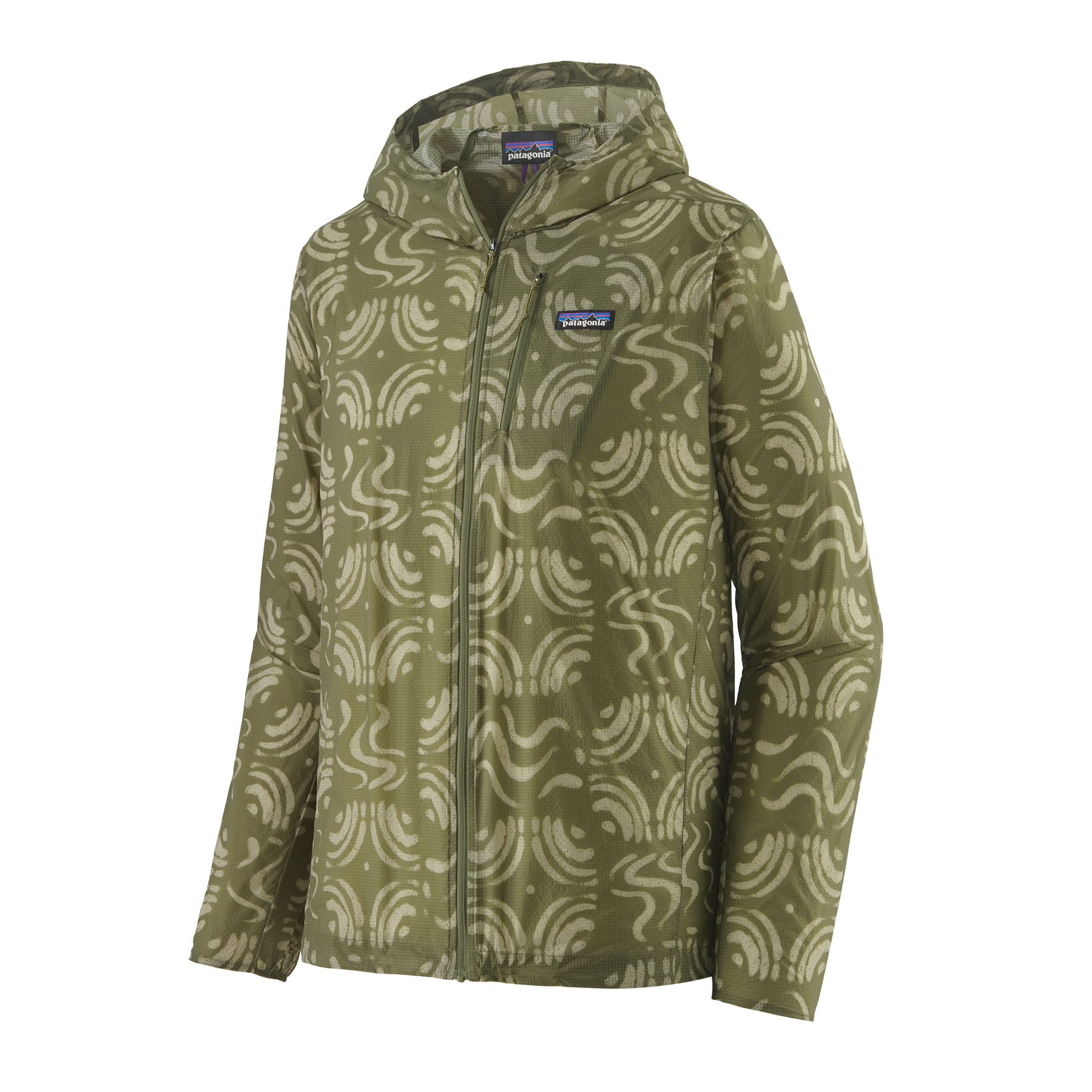 Men's Houdini Jacket in Sand Waves: Caper Green | Patagonia Bend