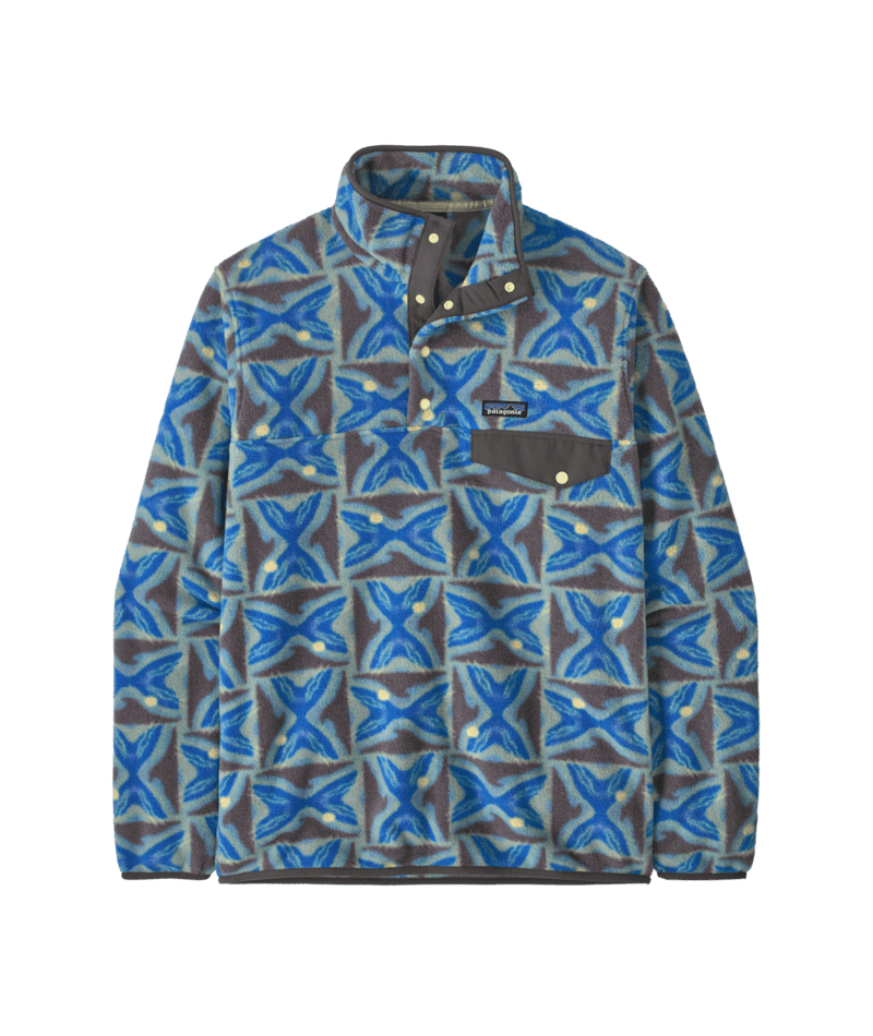 Men's Lightweight Synchilla Snap-T Fleece Pullover in Deep Freeze: Forge Grey | Patagonia Bend