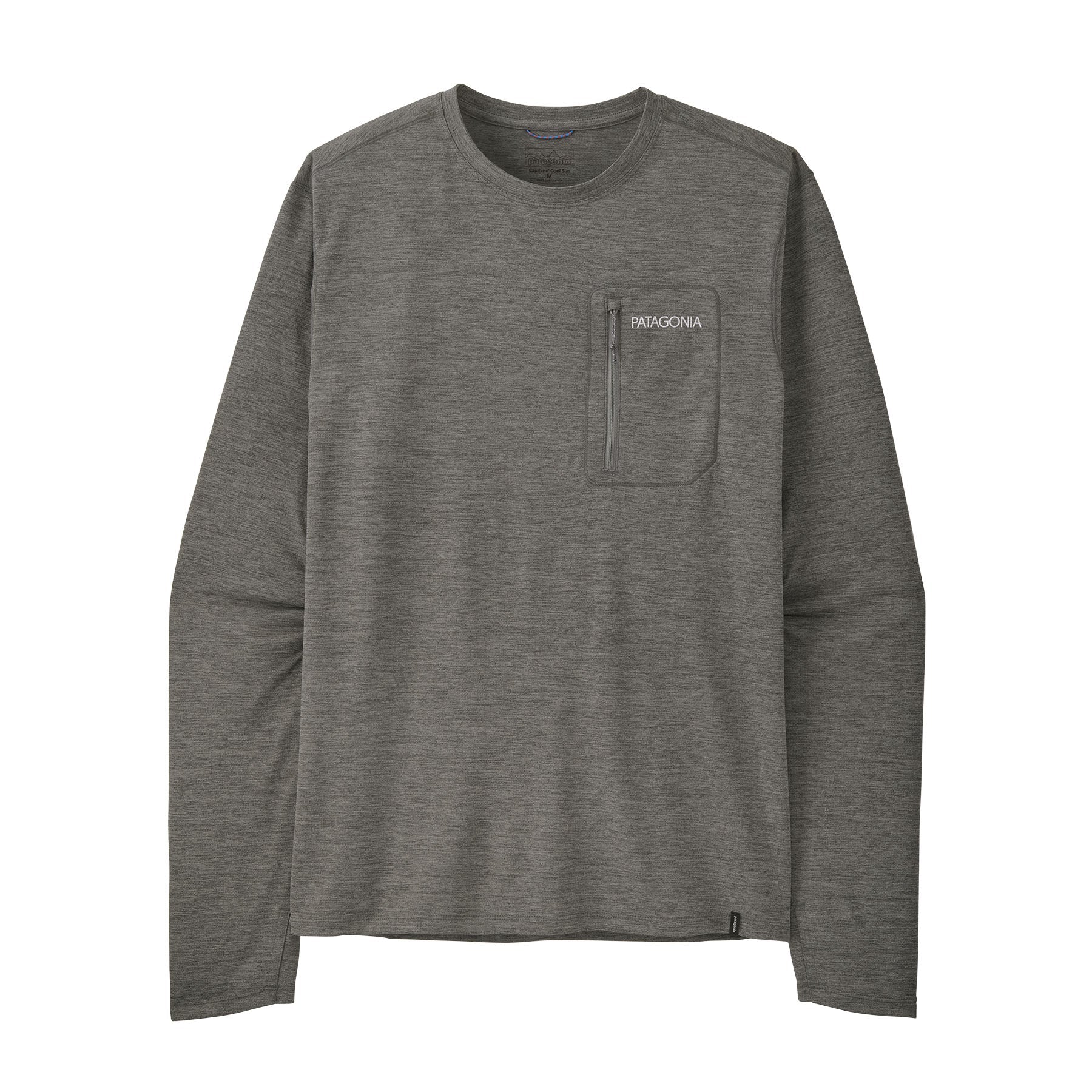 Men's Long - Sleeved Capilene® Cool Sun Shirt - Peak Visions in Forge Grey - Noble Grey X - Dye | Patagonia Bend