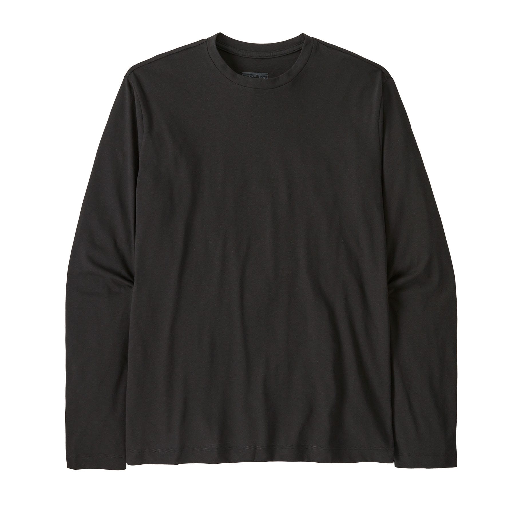 Men's Long - Sleeved Essential Tee in Black | Patagonia Bend