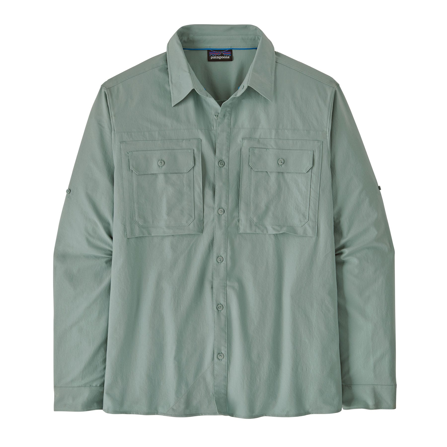 Men's Long - Sleeved Self Guided Sun Shirt in Thermal Blue | Patagonia Bend