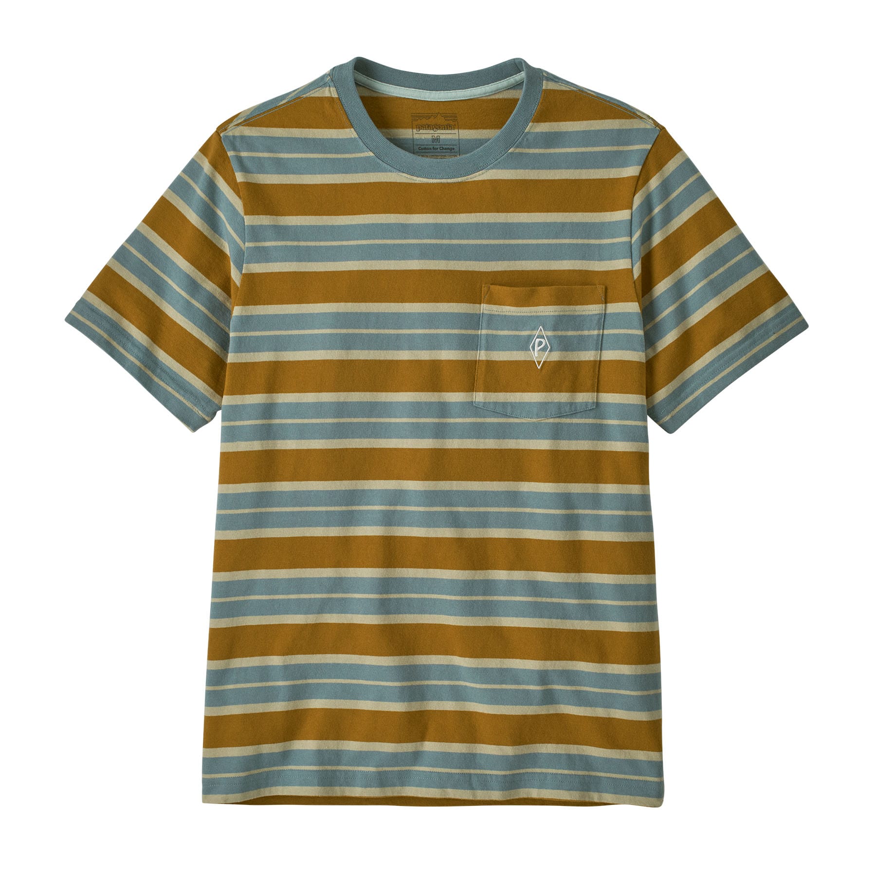 Men's Midweight Water People Mark Pocket Tee in Big Wall: Blue Sage | Patagonia Bend