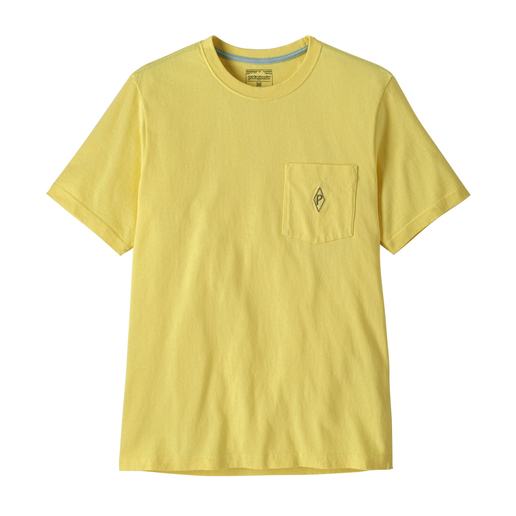 Men's Midweight Water People Mark Pocket Tee in Lemon Zest | Patagonia Bend