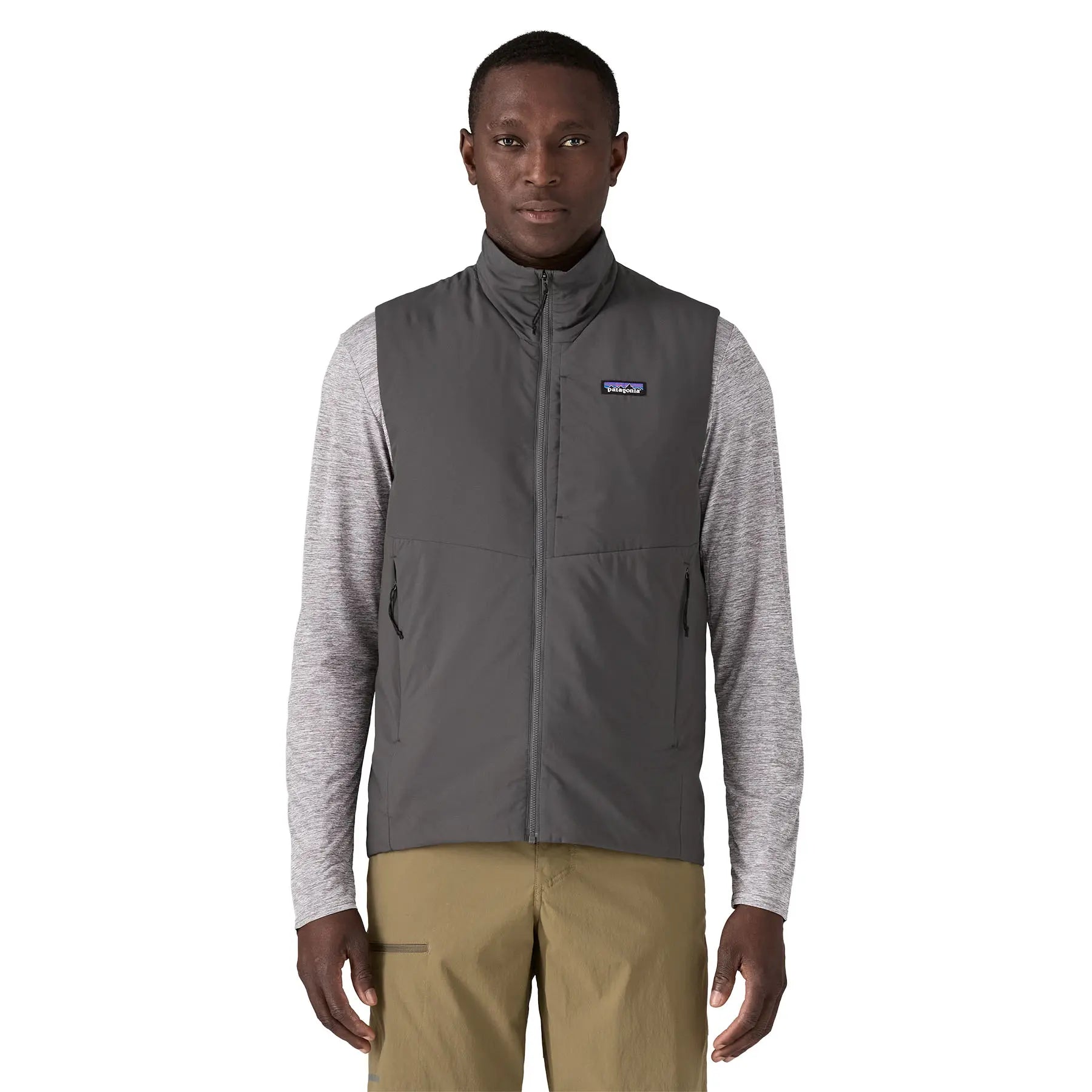 Grey patagonia vest on sale
